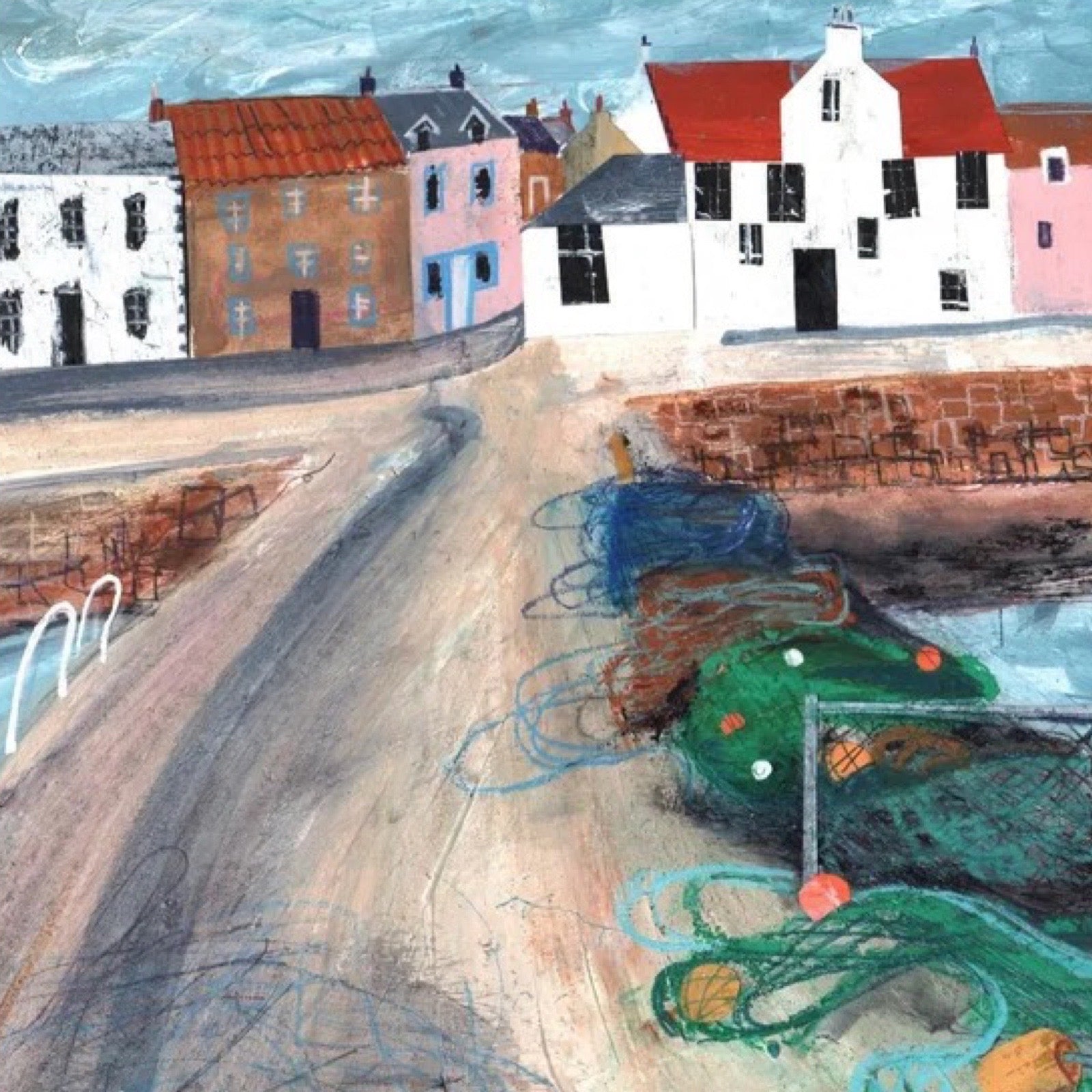 Art print of Pittenweem in Fife.