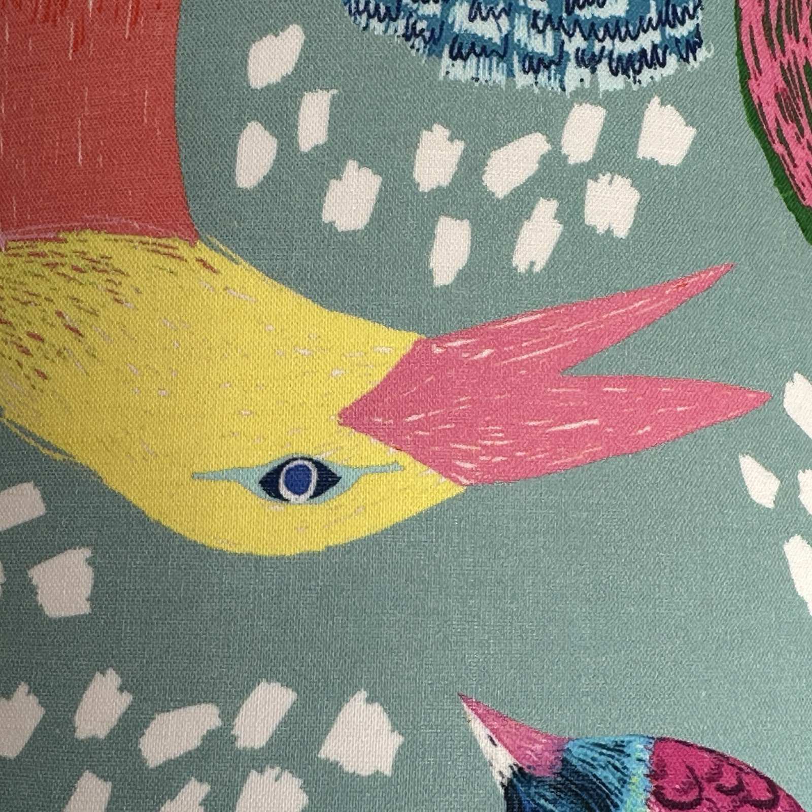 Tropical Birds Drum Lampshade