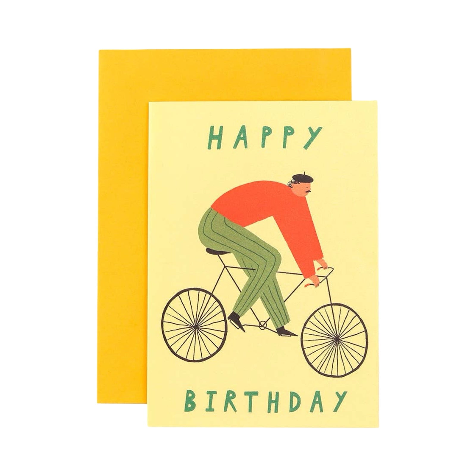 Cyclist Happy Birthday Card