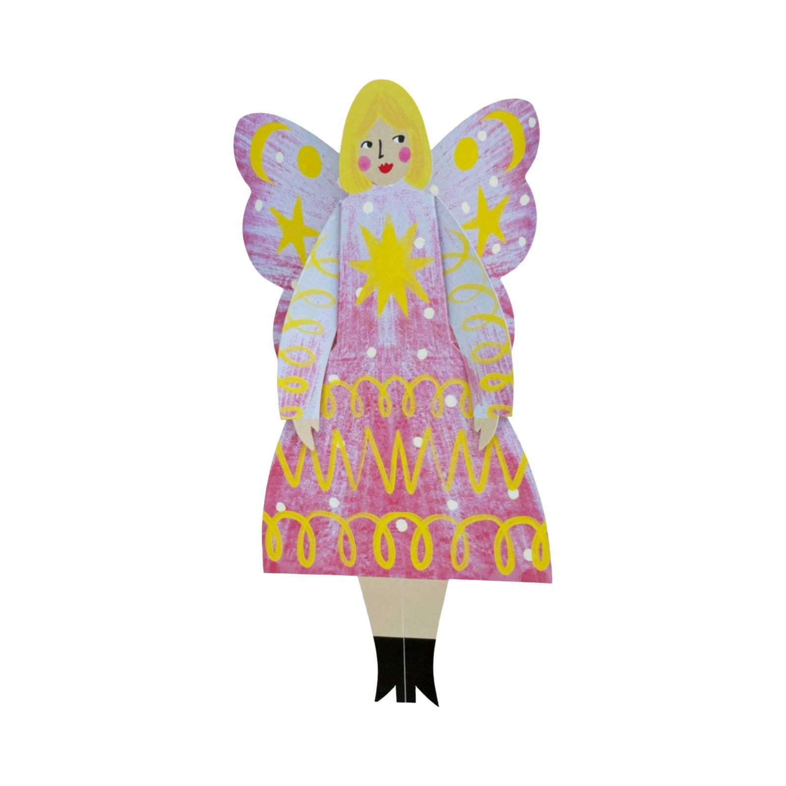 Stardust Butterfly Woman Card