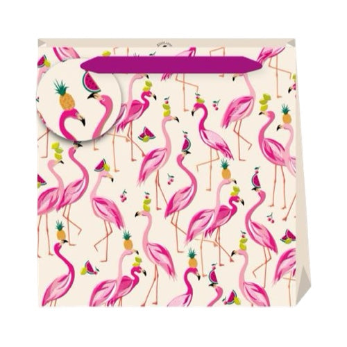Flamingos Gift Bag Medium