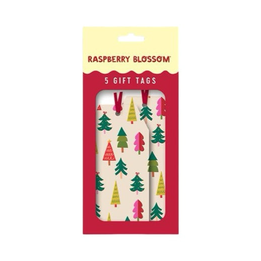 Rainbow Trees Christmas Gift Tags