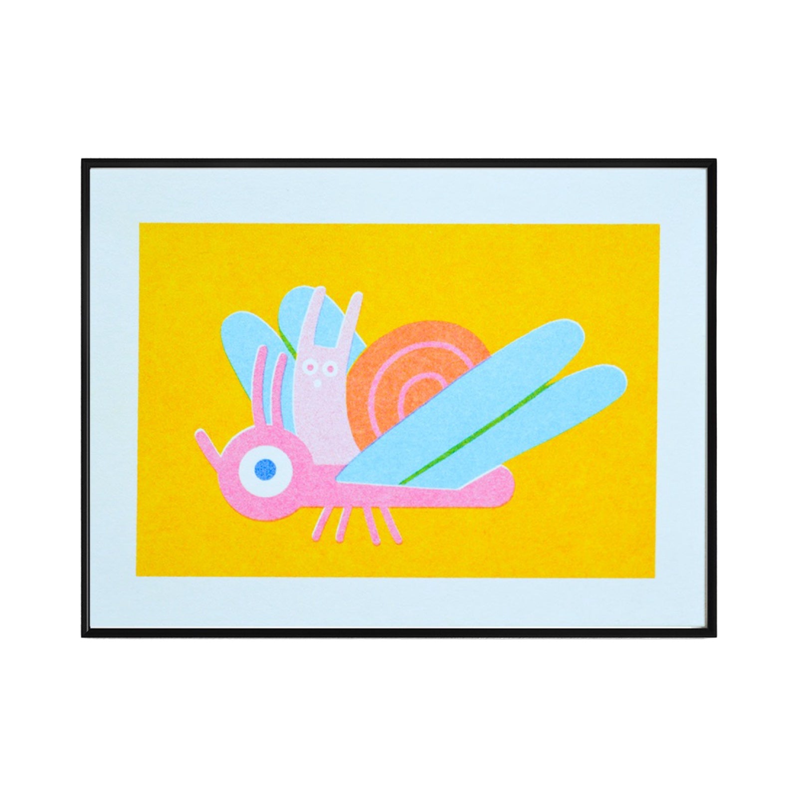 Bug Mini Risograph Print