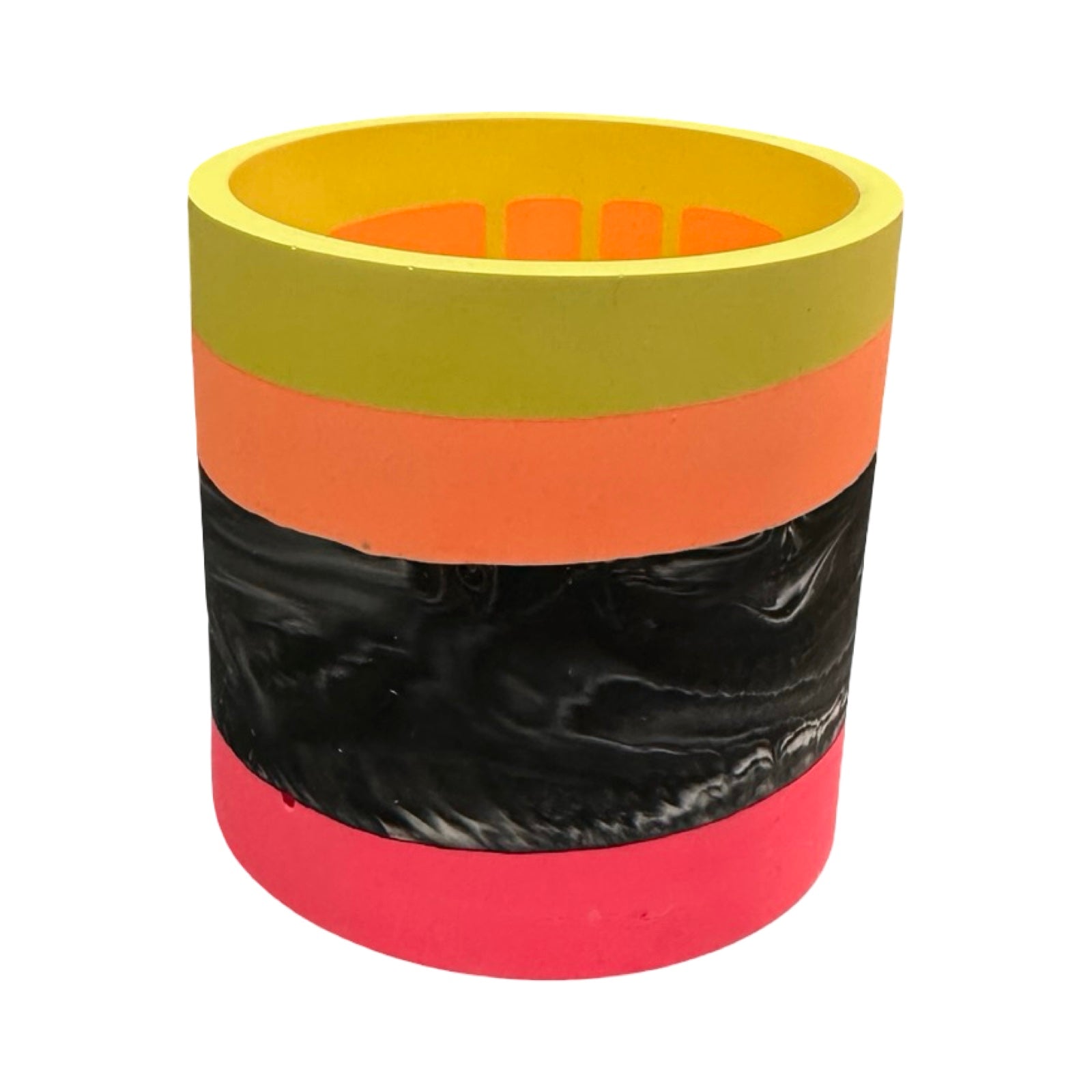 Black Tropical Small Fusion Planter