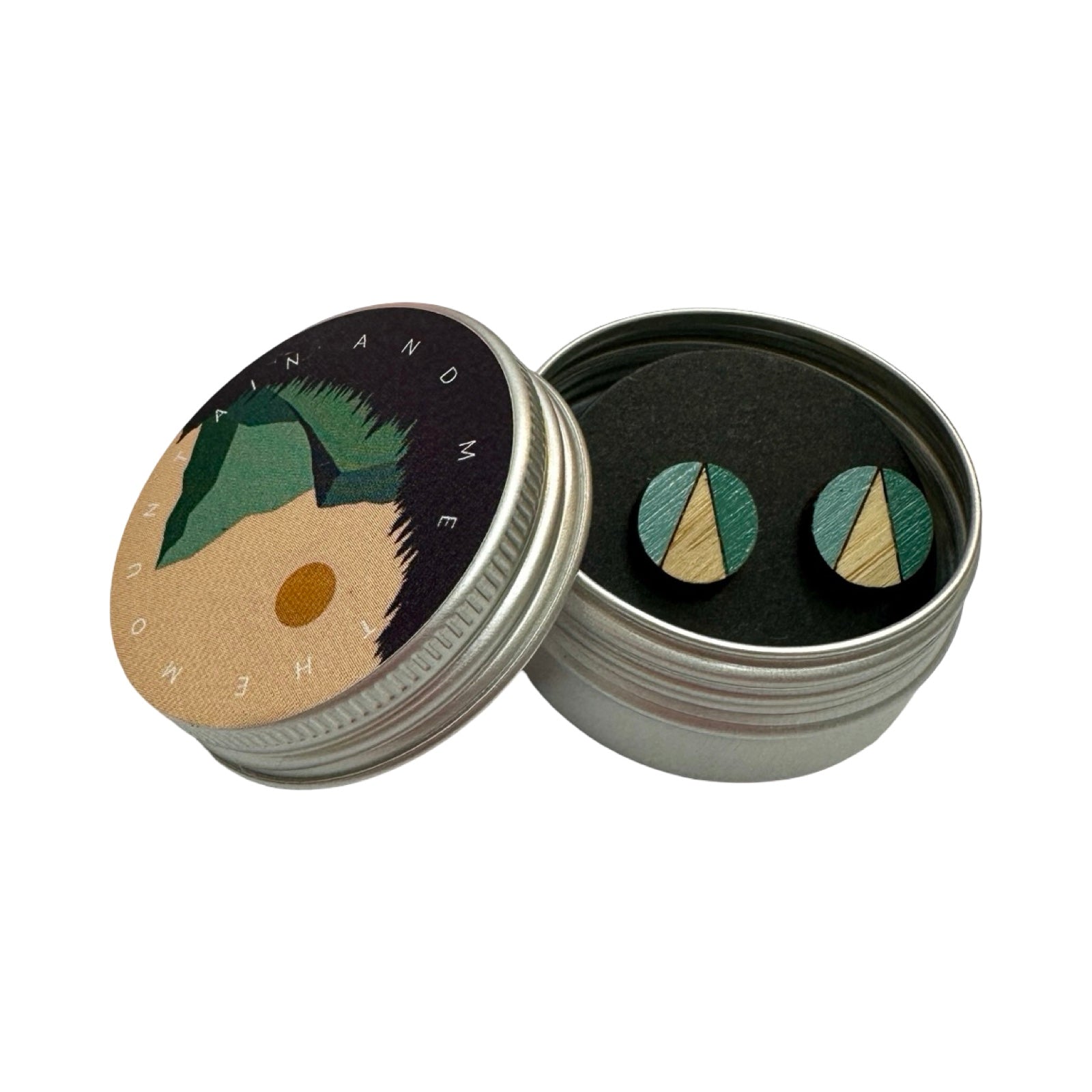 Sea Breeze Circle Bamboo Stud Earrings