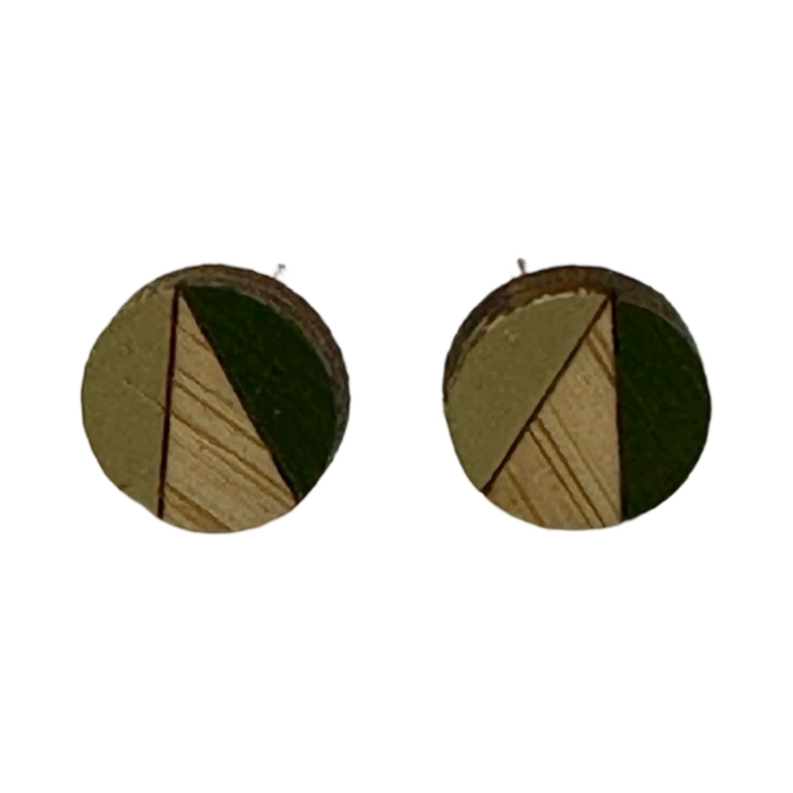 Meadow Circle Bamboo Stud Earrings