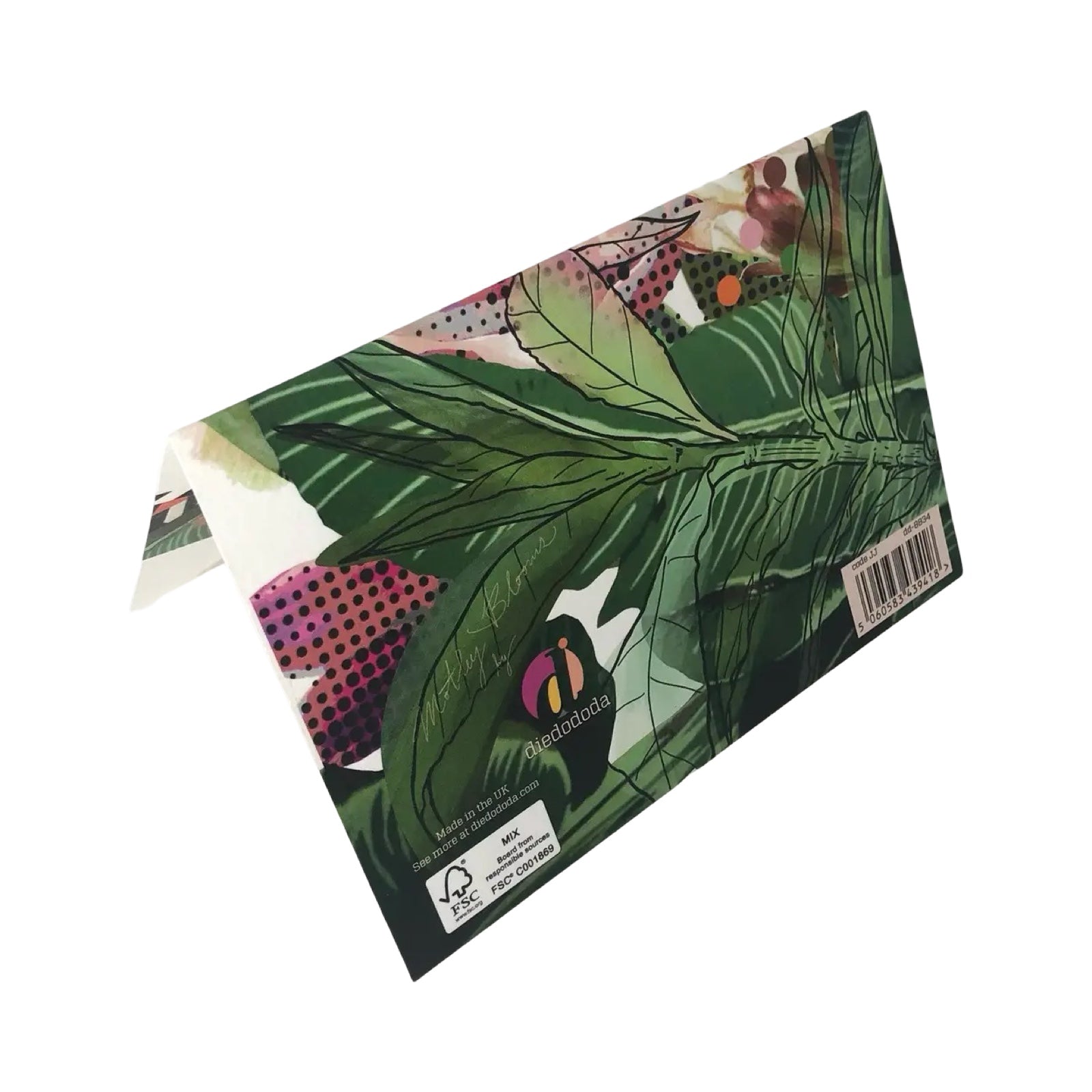 Happy Birthday Abstract Botanical Card