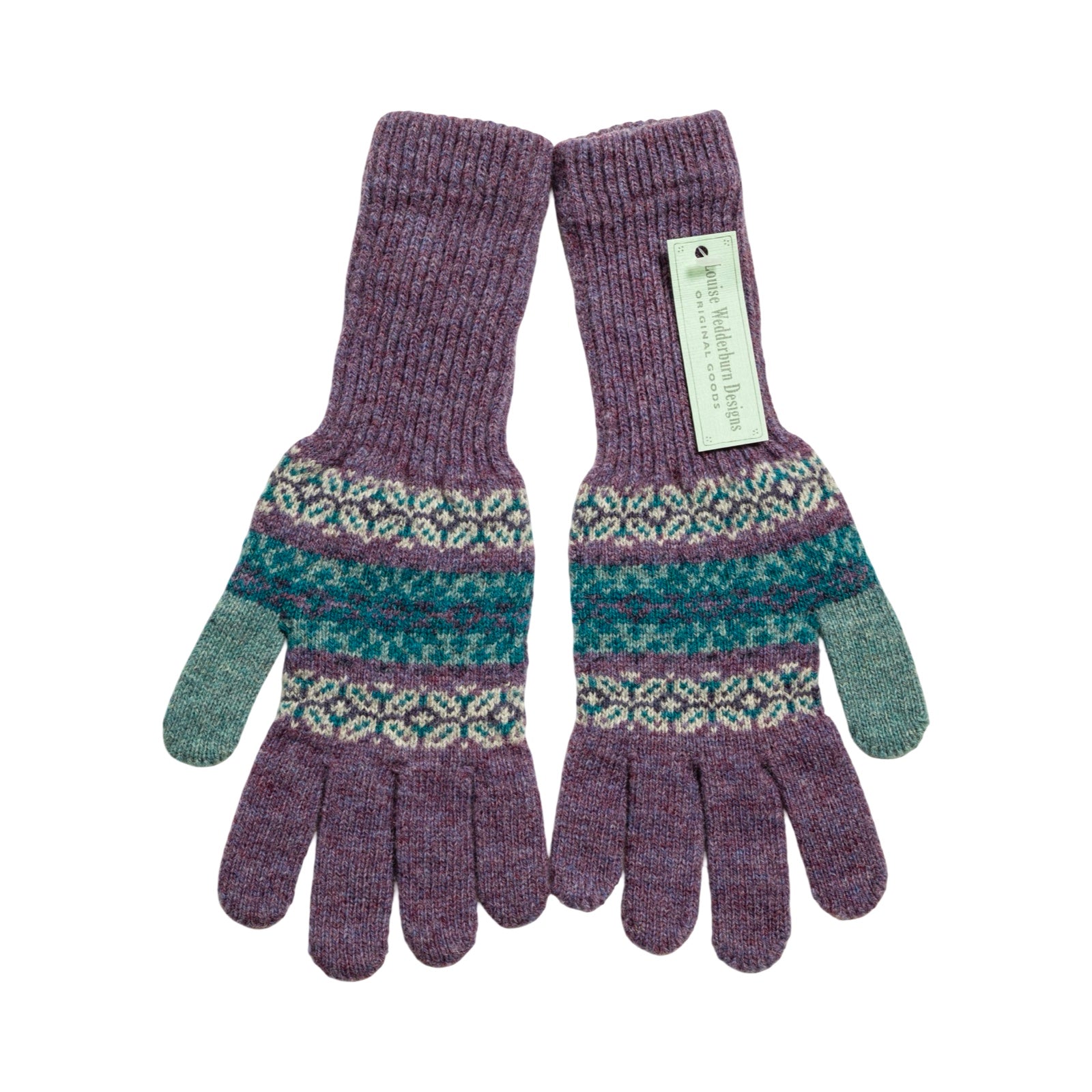 Thistle Down Fairisle Shetland Gloves