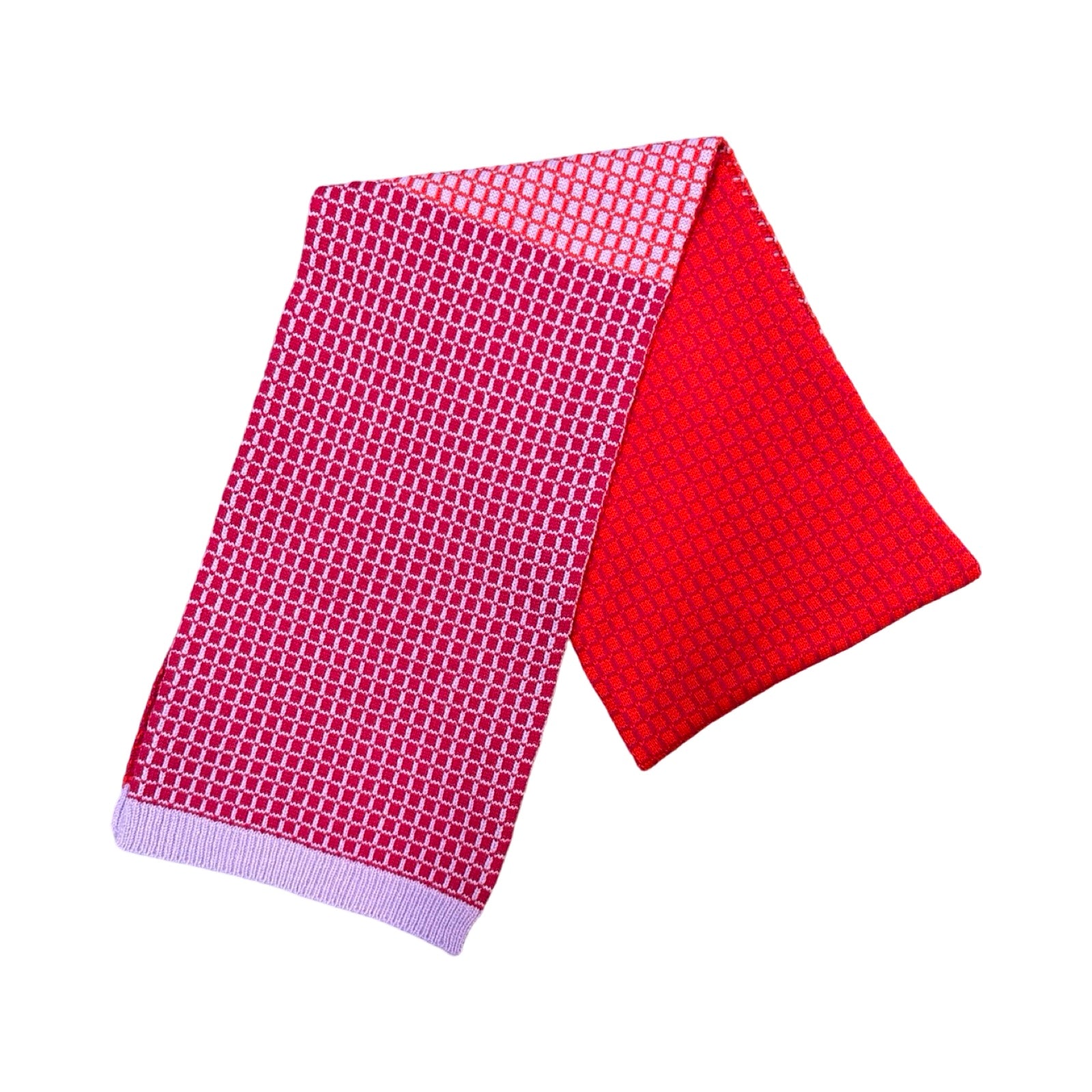 Scarlet Merino Lambswool Shape Scarf