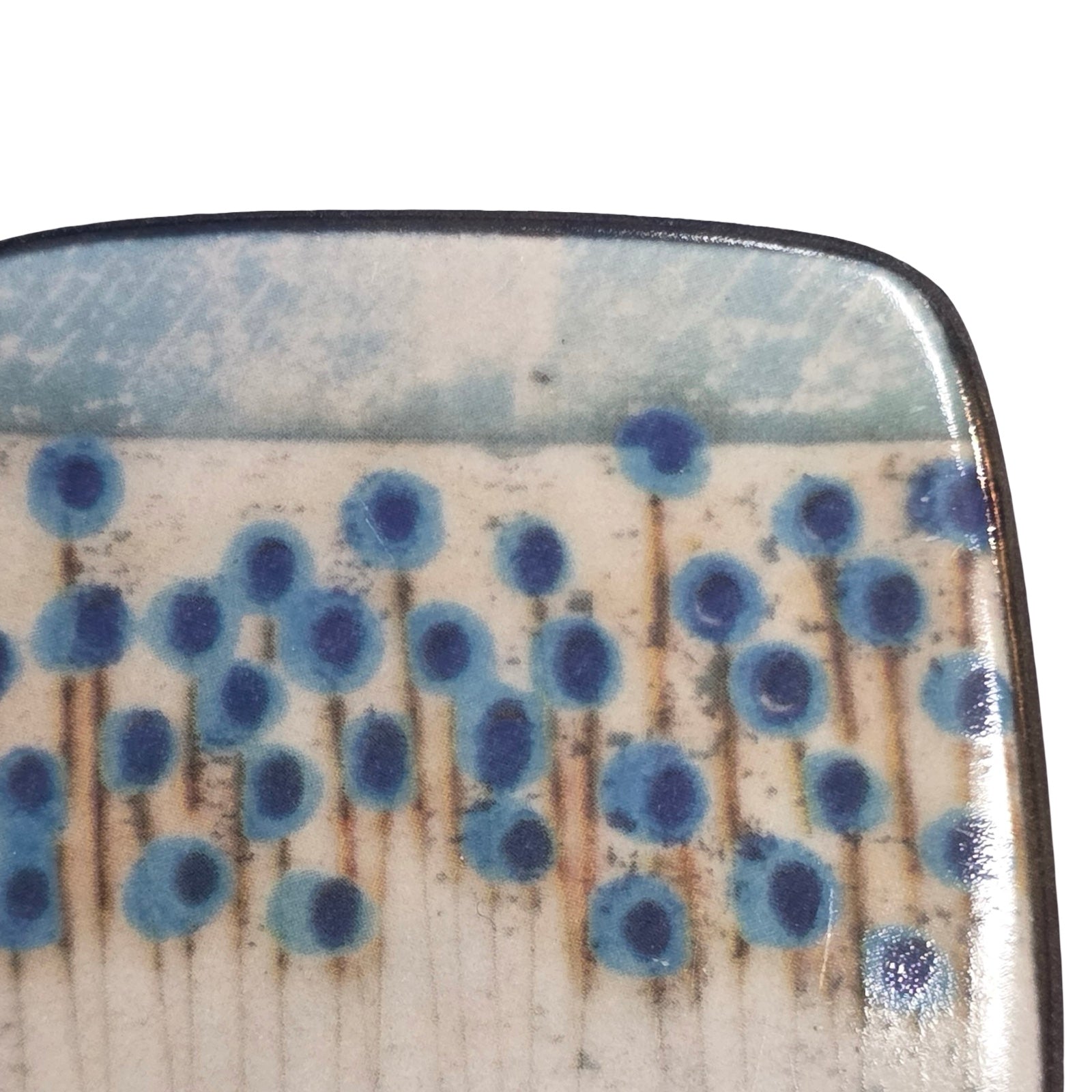 Stems Square Porcelain Brooch