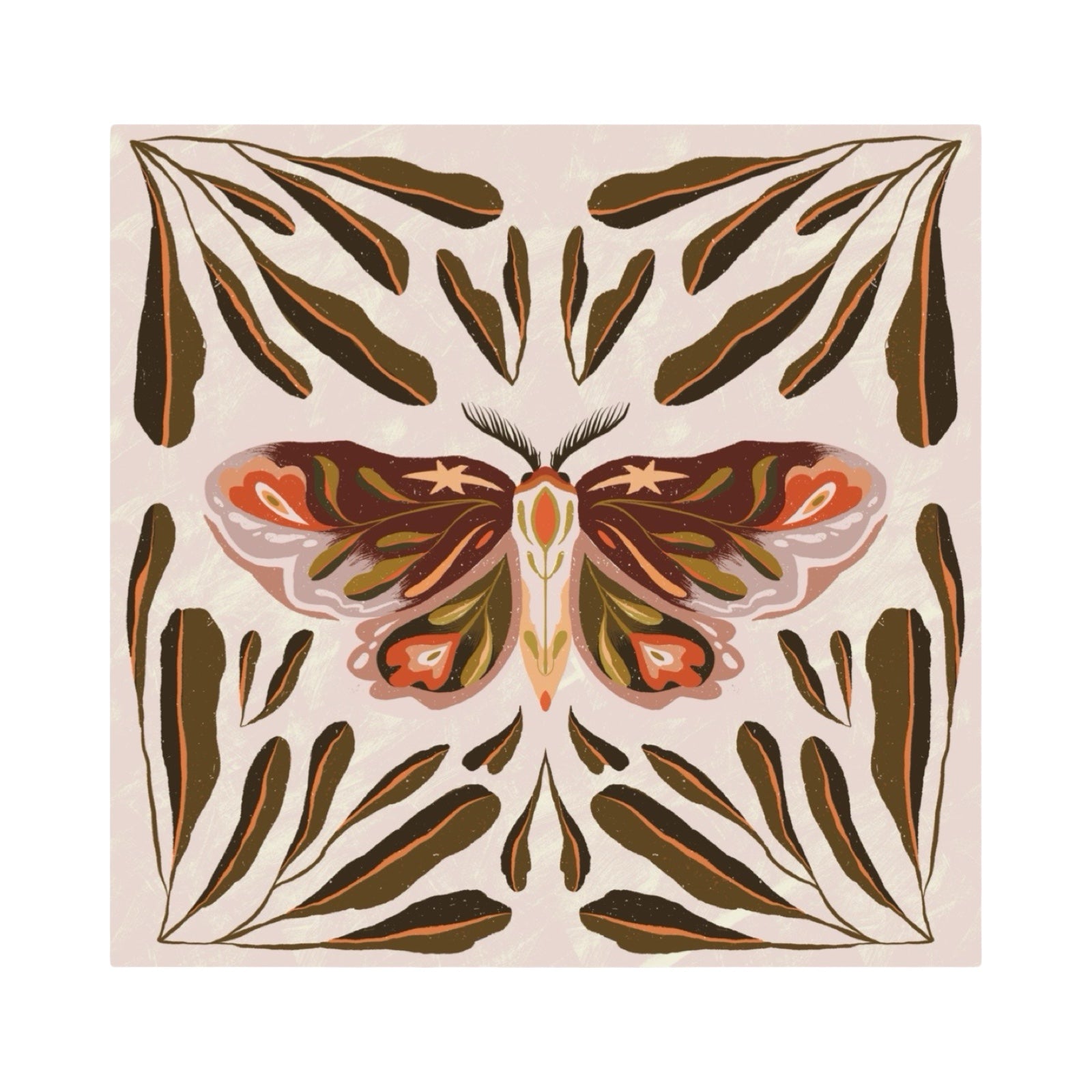 Moth Pattern Sticker