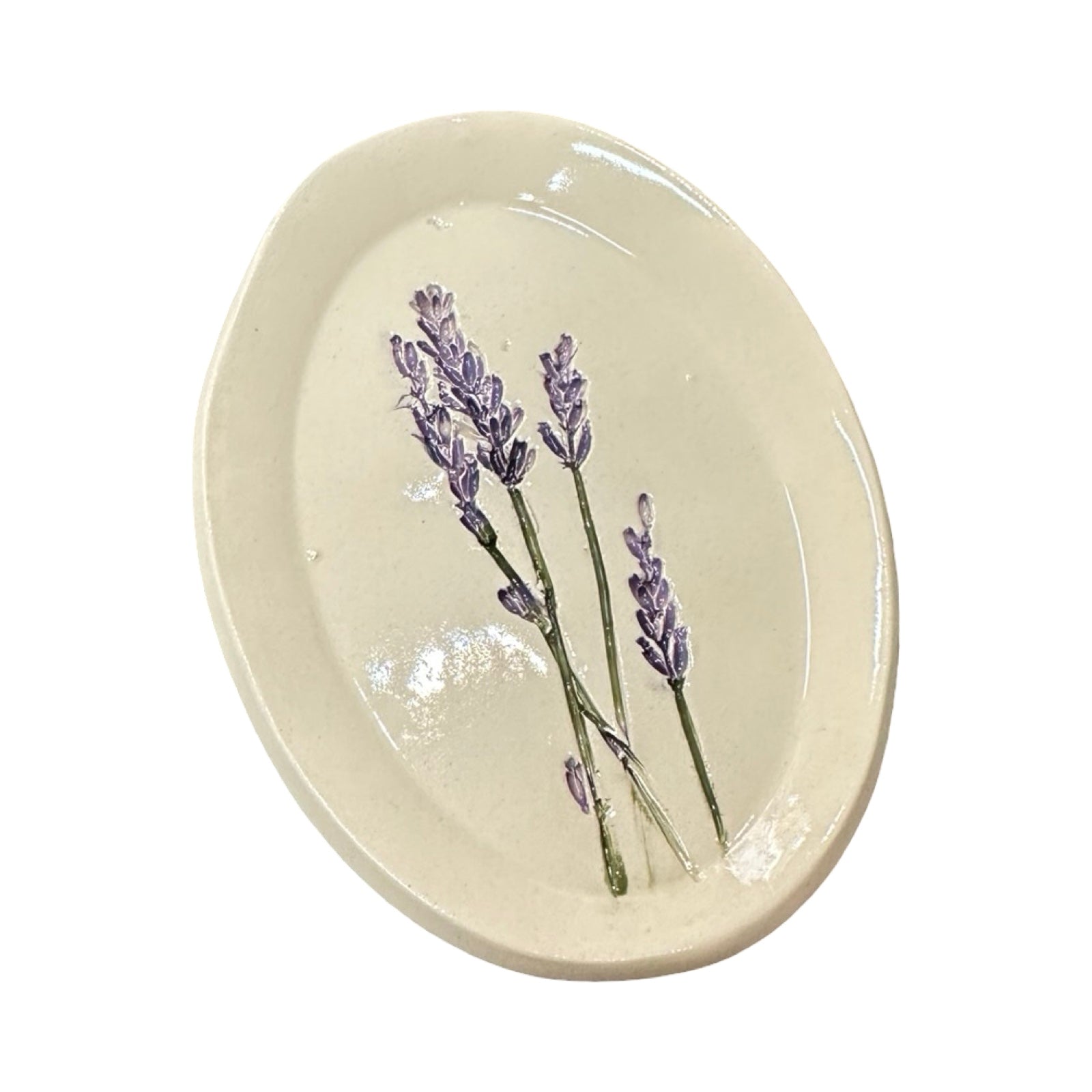 Lavender Oval Trinket Dish