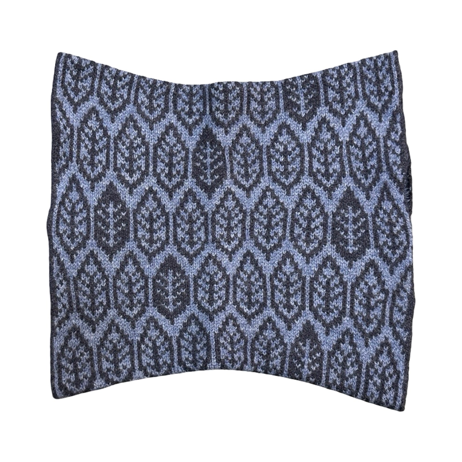 Denim Foglie Lambswool Snood