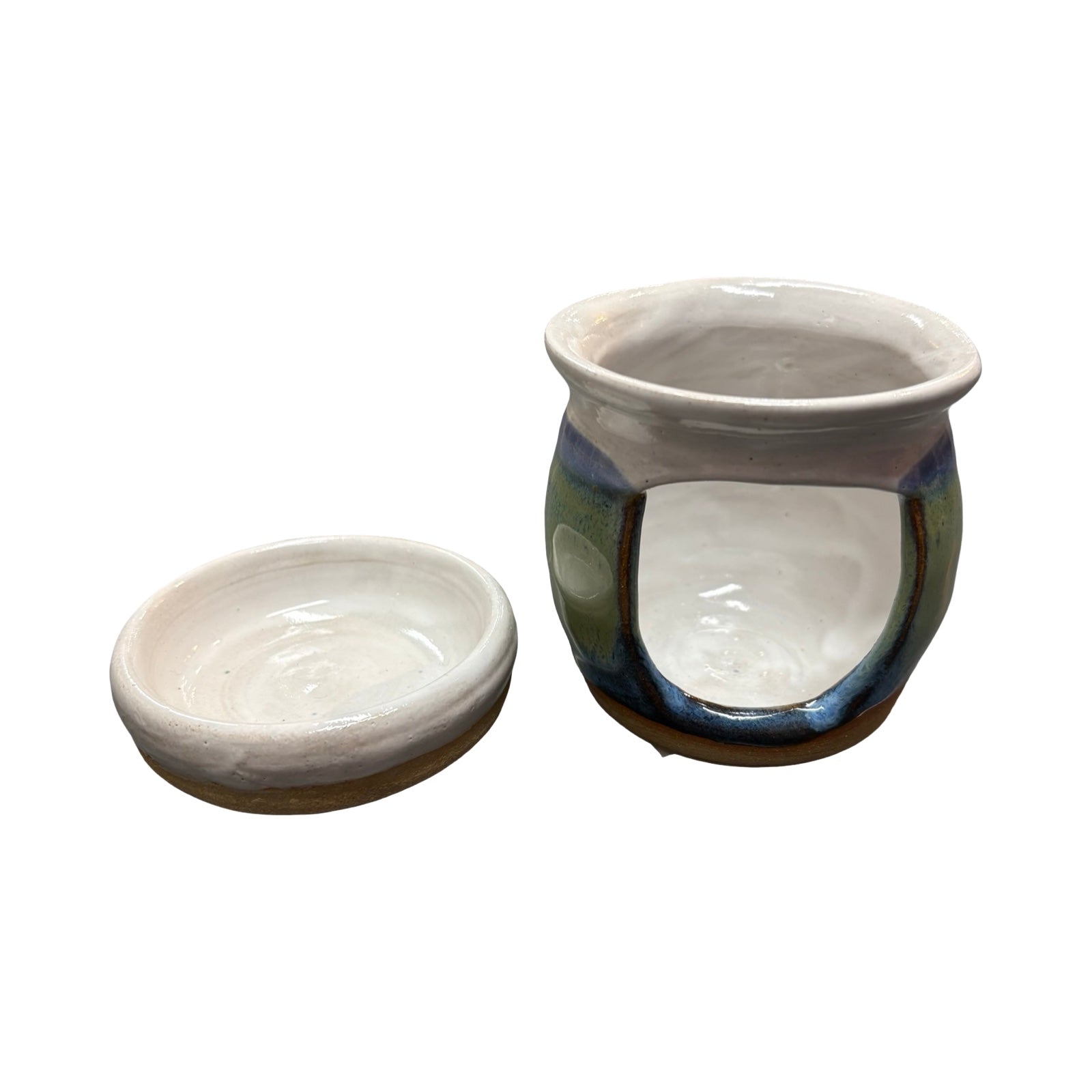 Snow Topped Stoneware Oil Burner