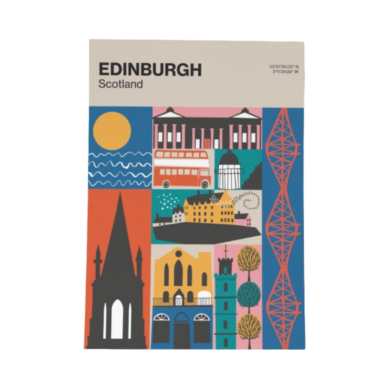 Edinburgh Landmarks Print