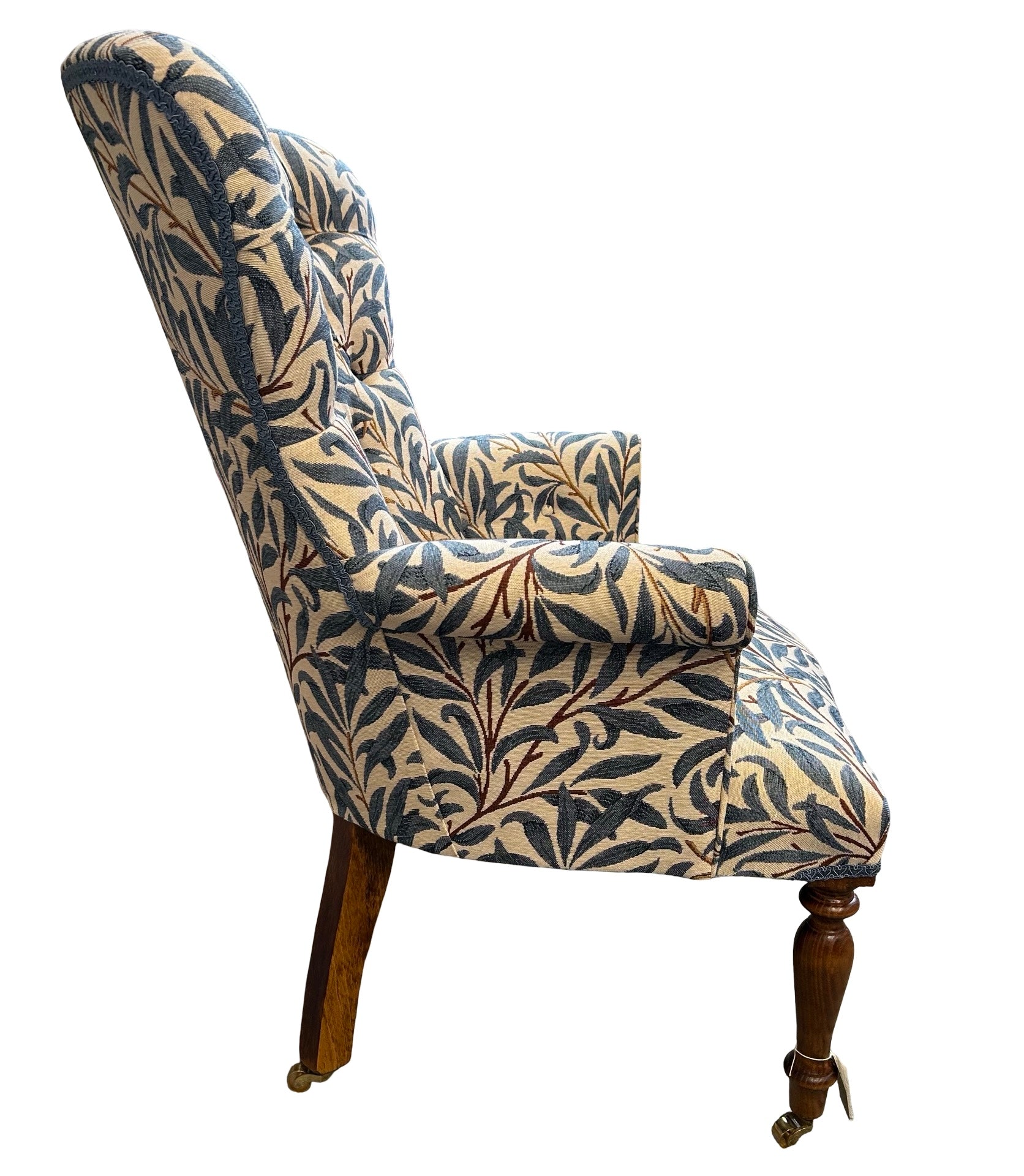 William Morris Willow Light Denim Blue Armchair