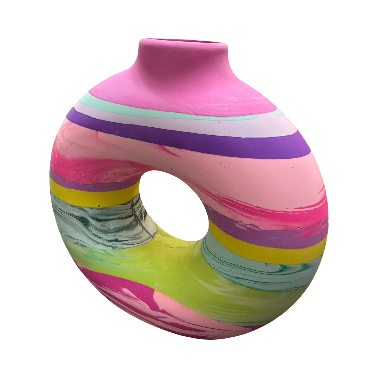 Pink Large Donut Vase