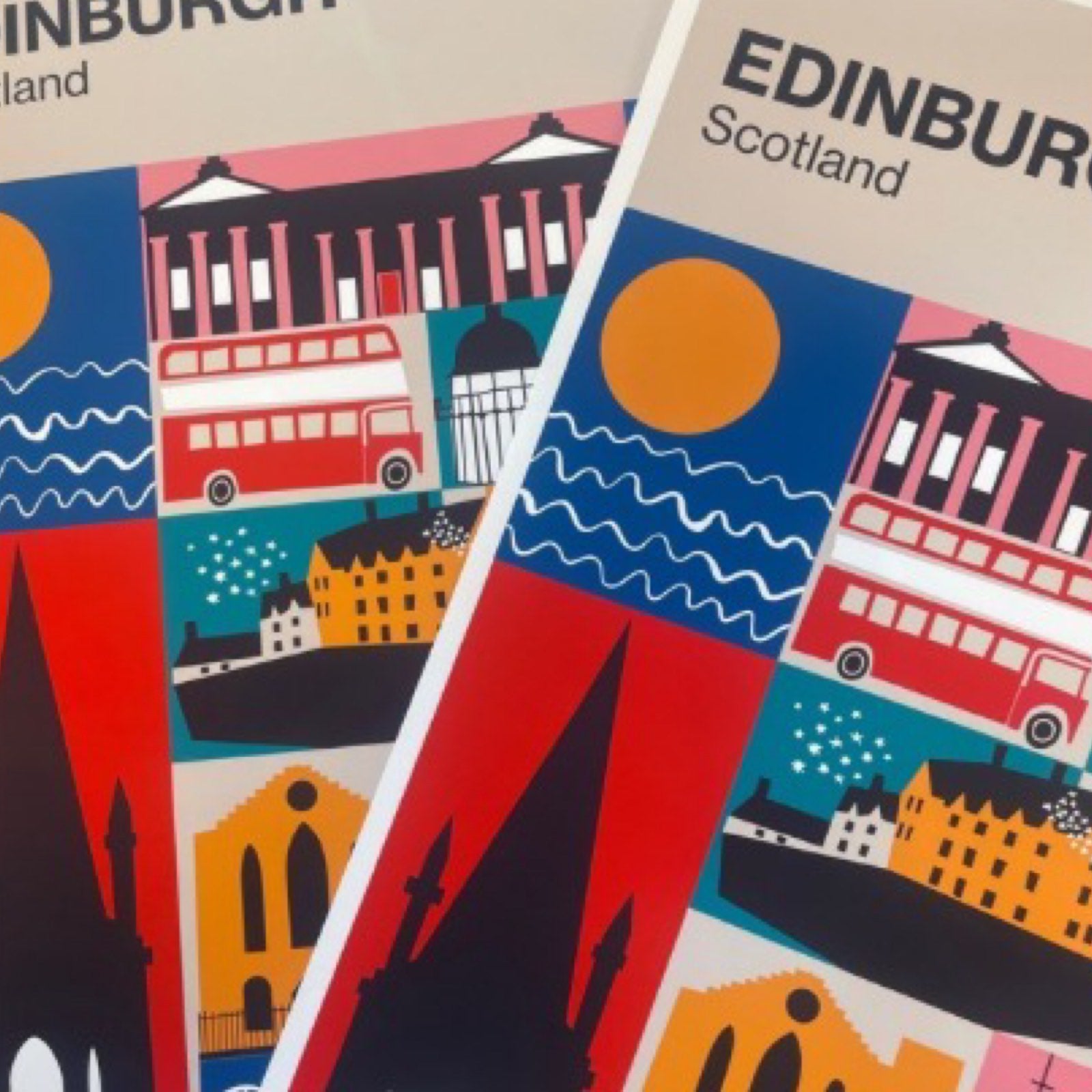Edinburgh Landmarks Print