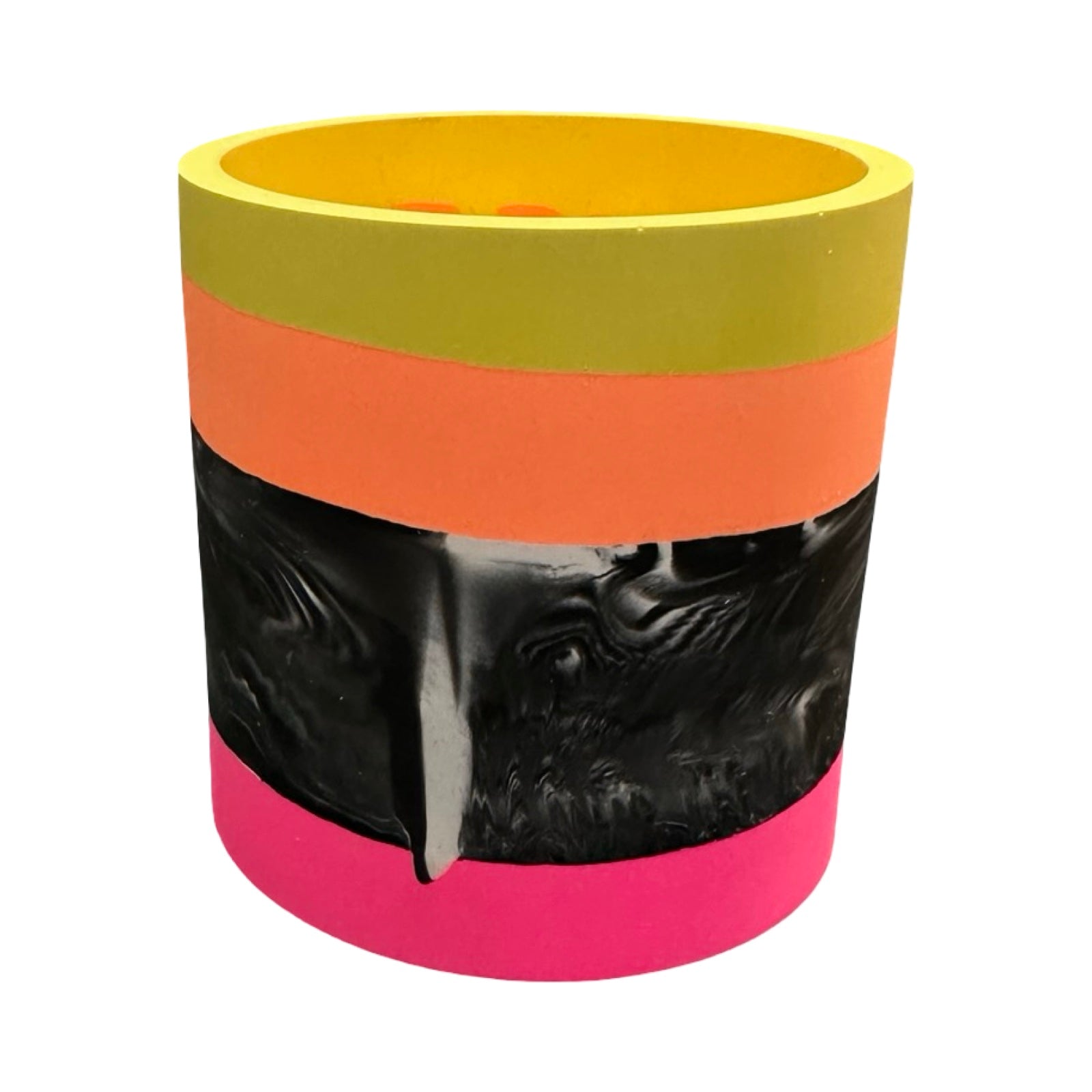 Black Tropical Small Fusion Planter