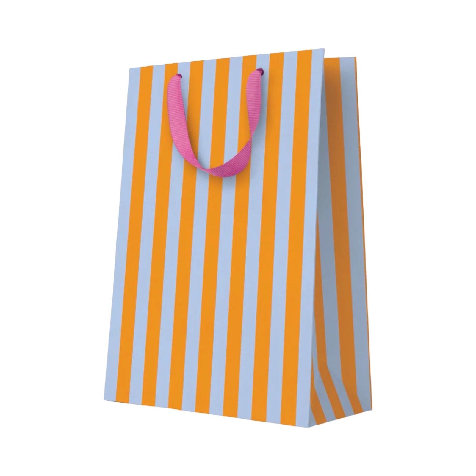 Orange and Blue Striped Large Gift Bag