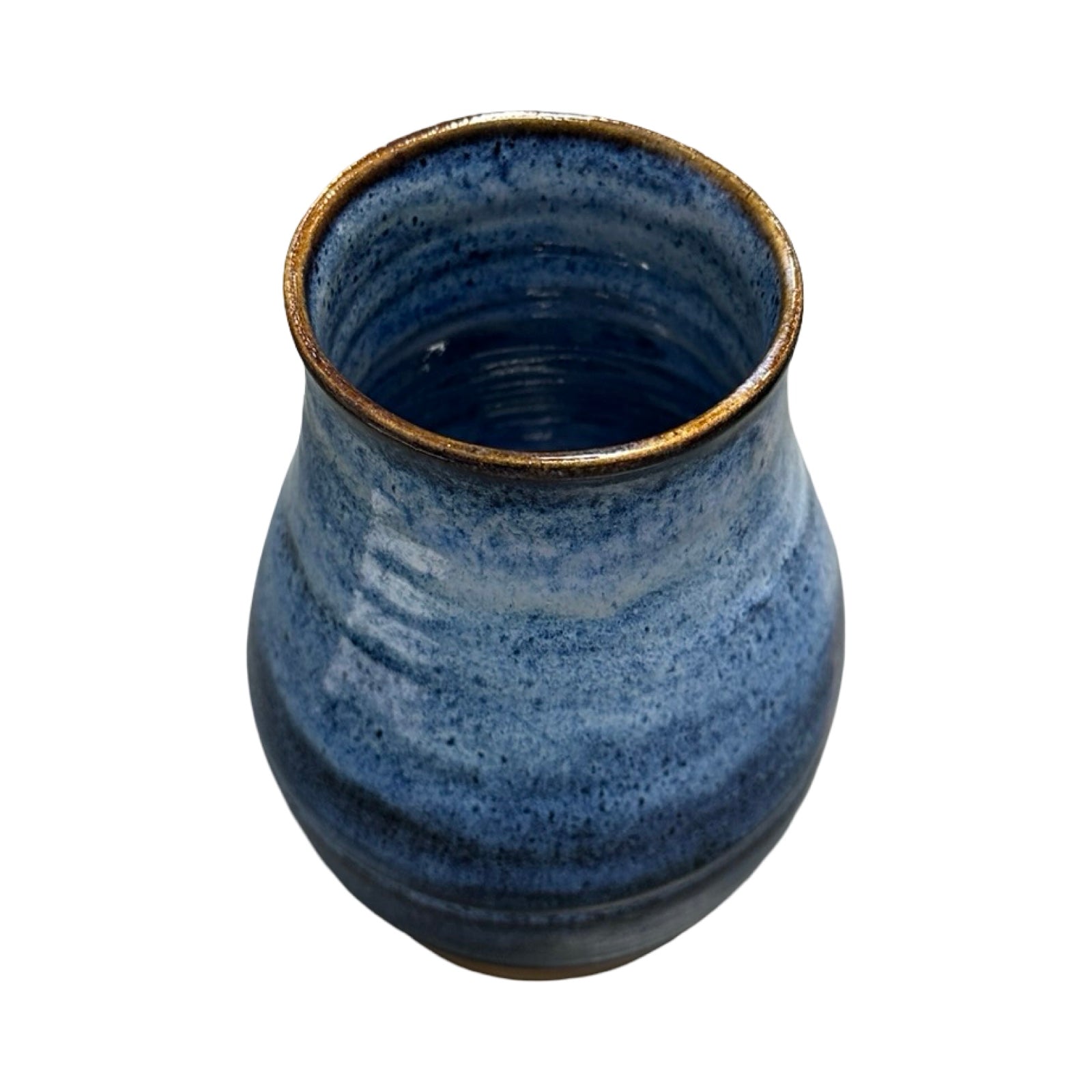 Blue Stoneware Vase