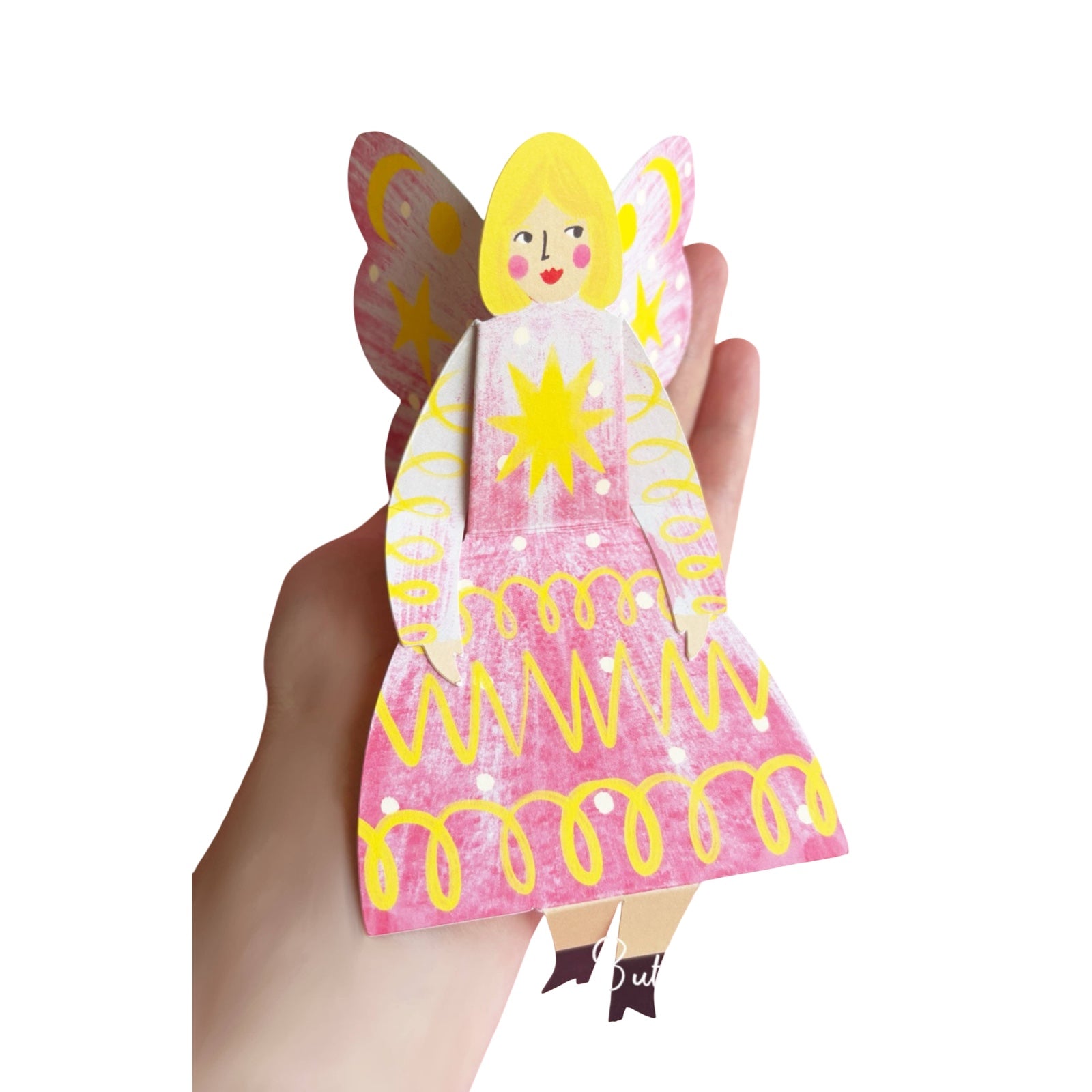 Stardust Butterfly Woman Card