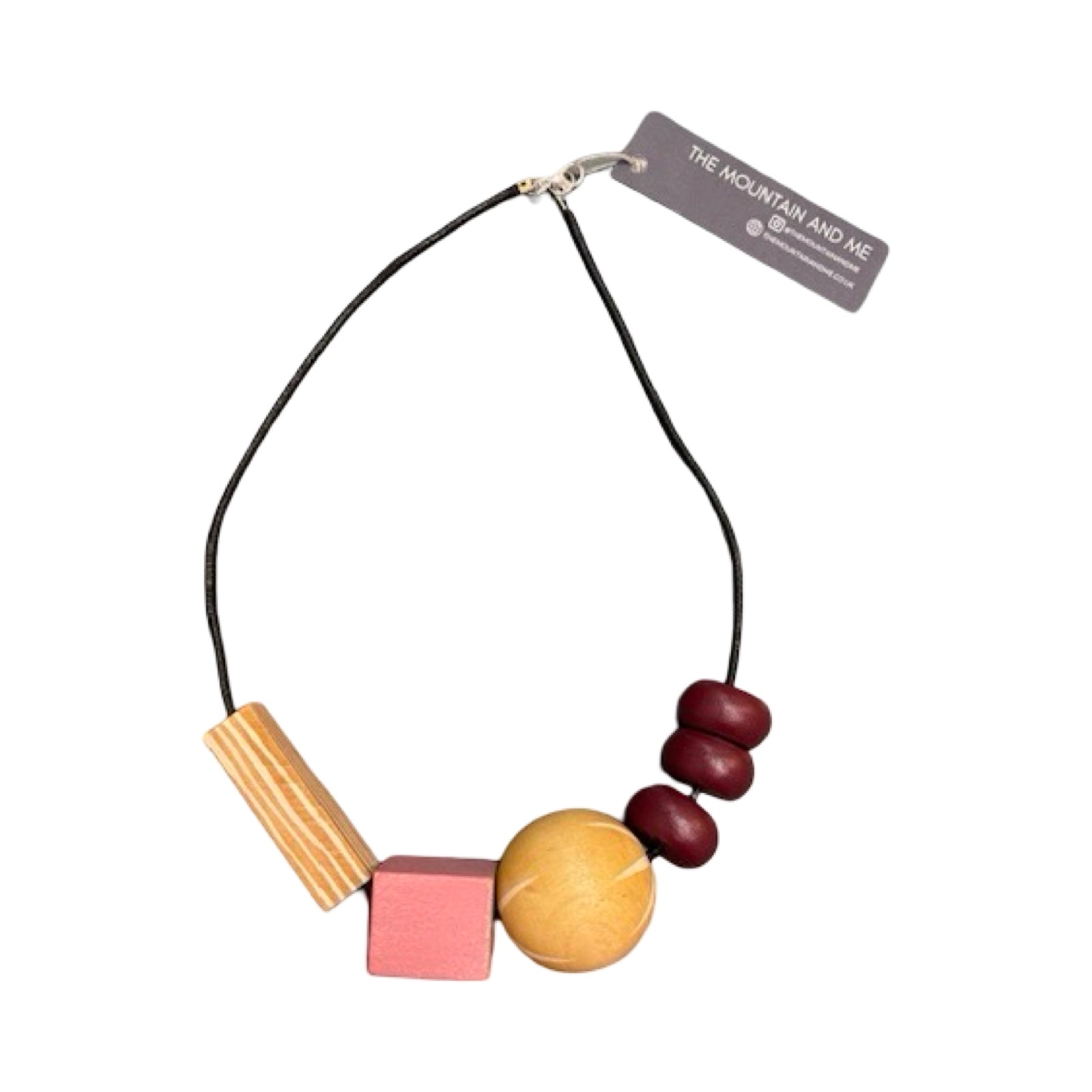 Berry Chunky Bamboo Necklace