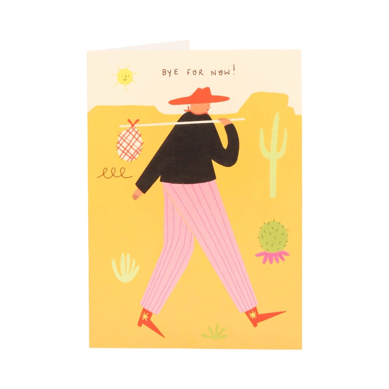 Cowboy Bye For Now Card