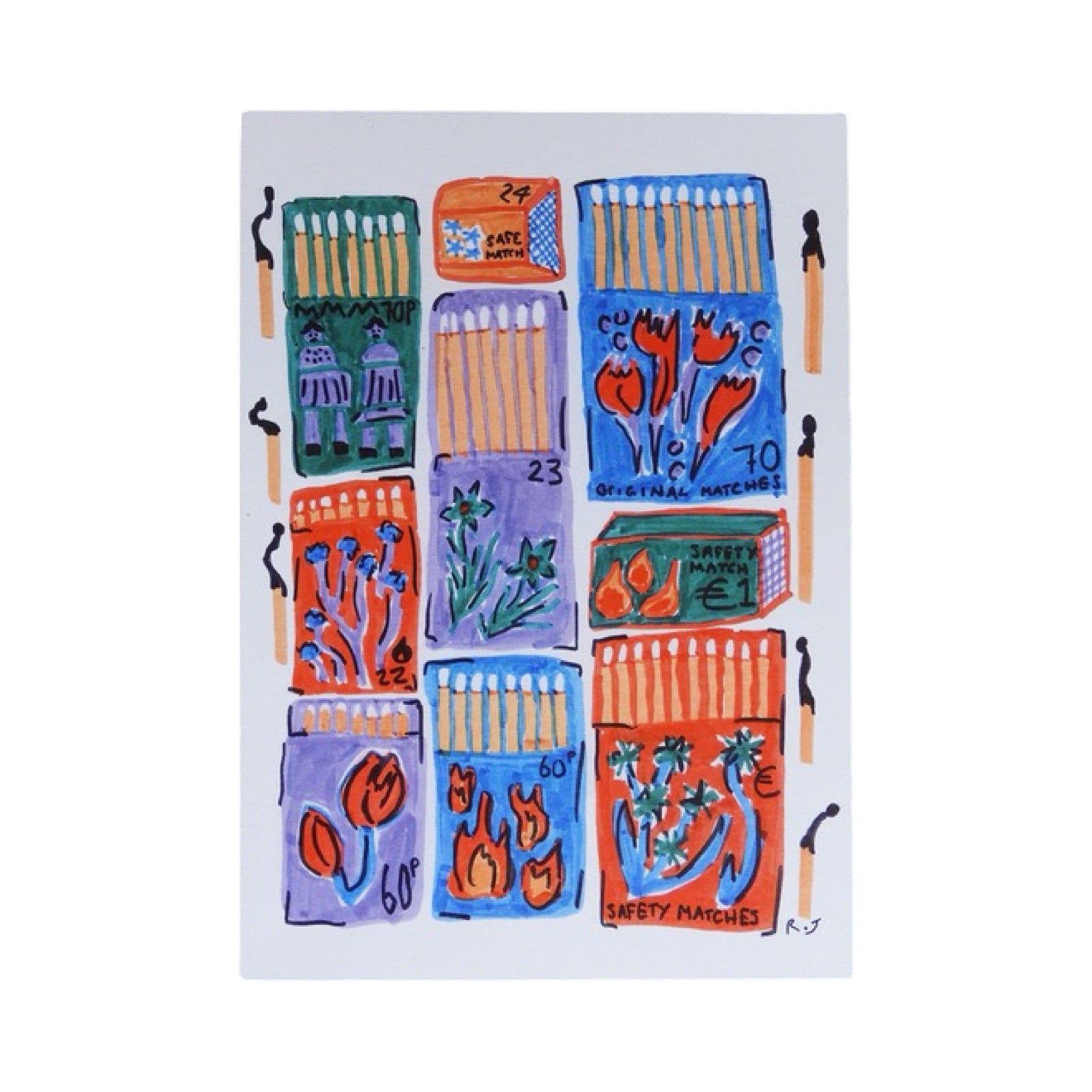 Matchboxes Print