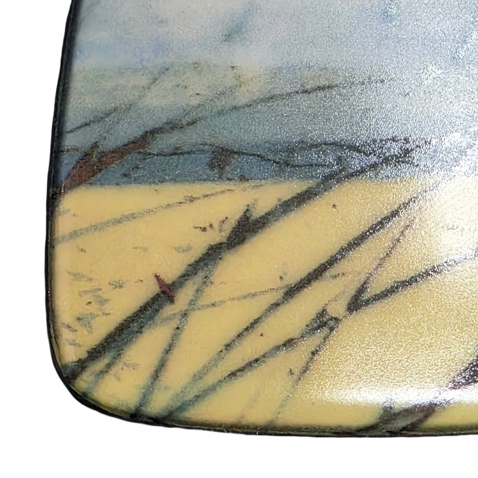 Skyline Square Porcelain Pendant Necklace