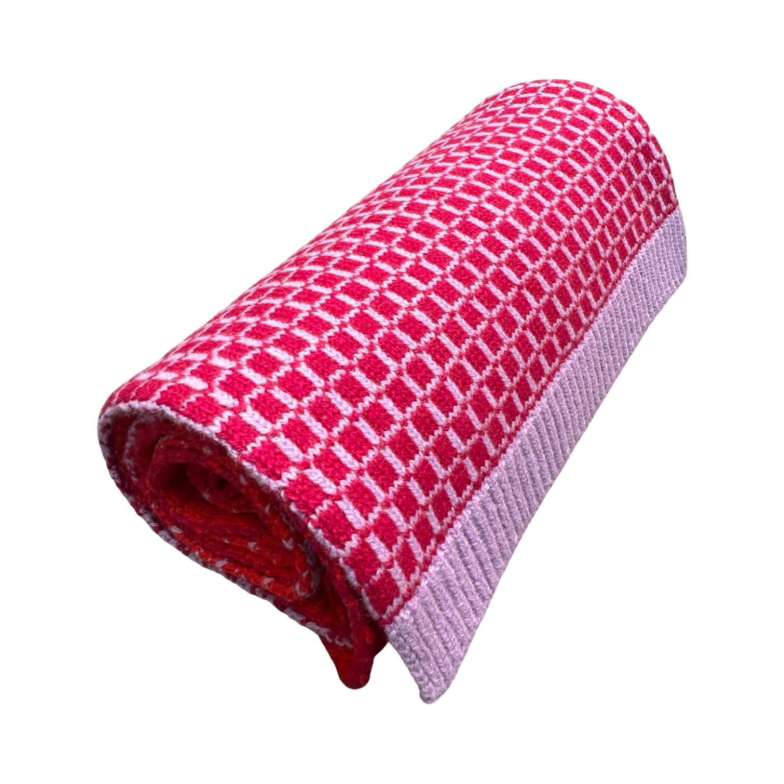 Scarlet Merino Lambswool Shape Scarf
