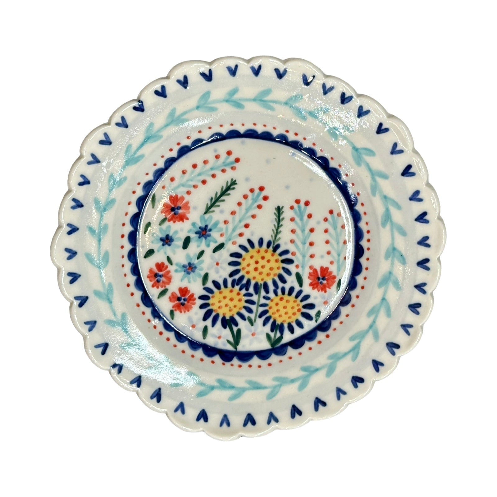 Floral Blooms Porcelain Small Plate