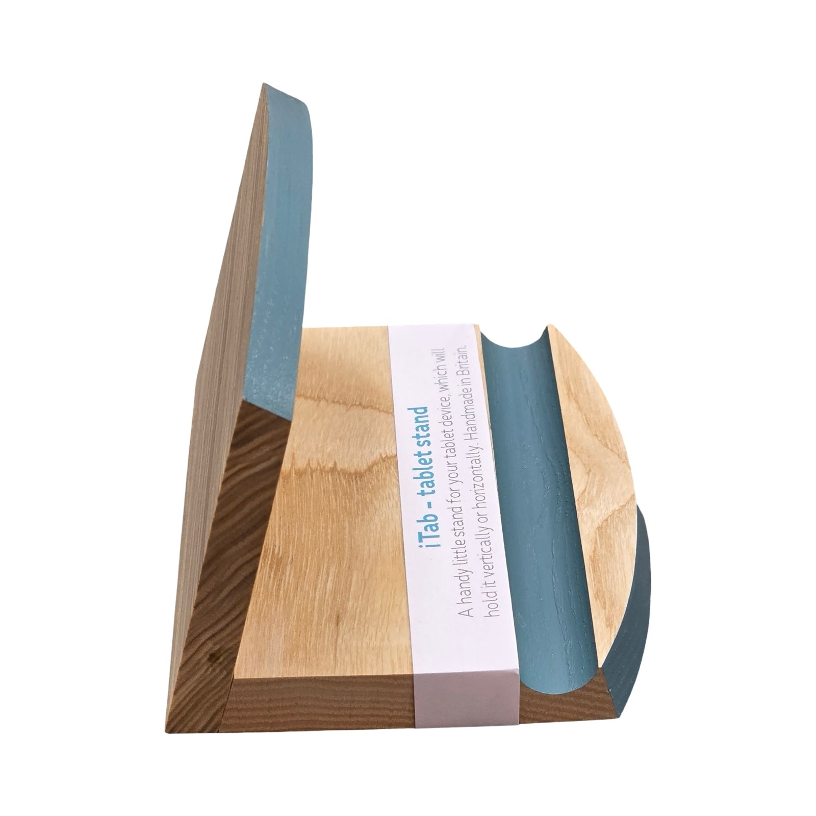 Teal Wooden Tablet Stand