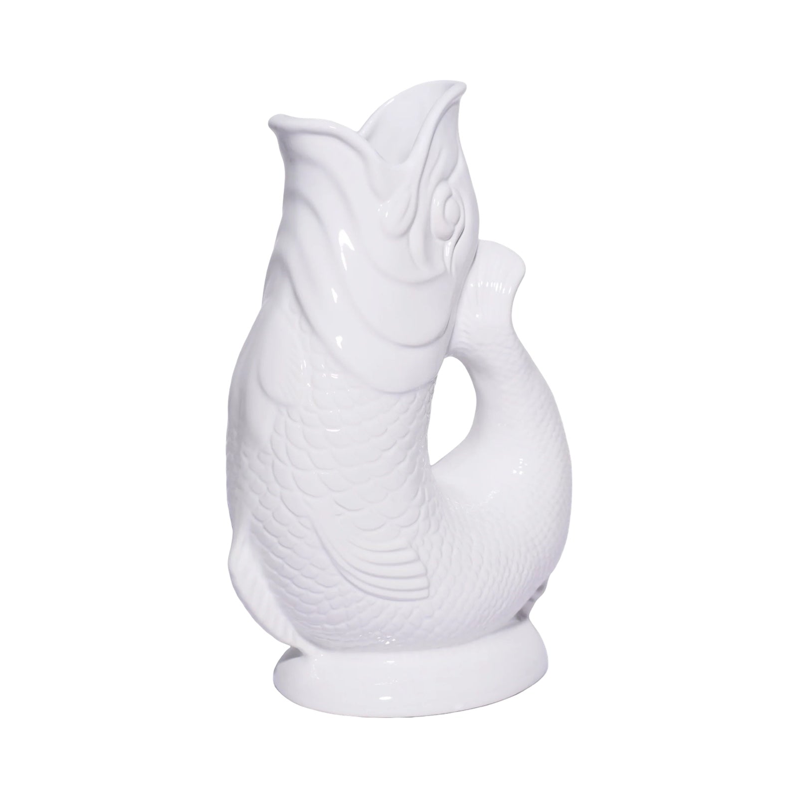 White Gluggle Jug