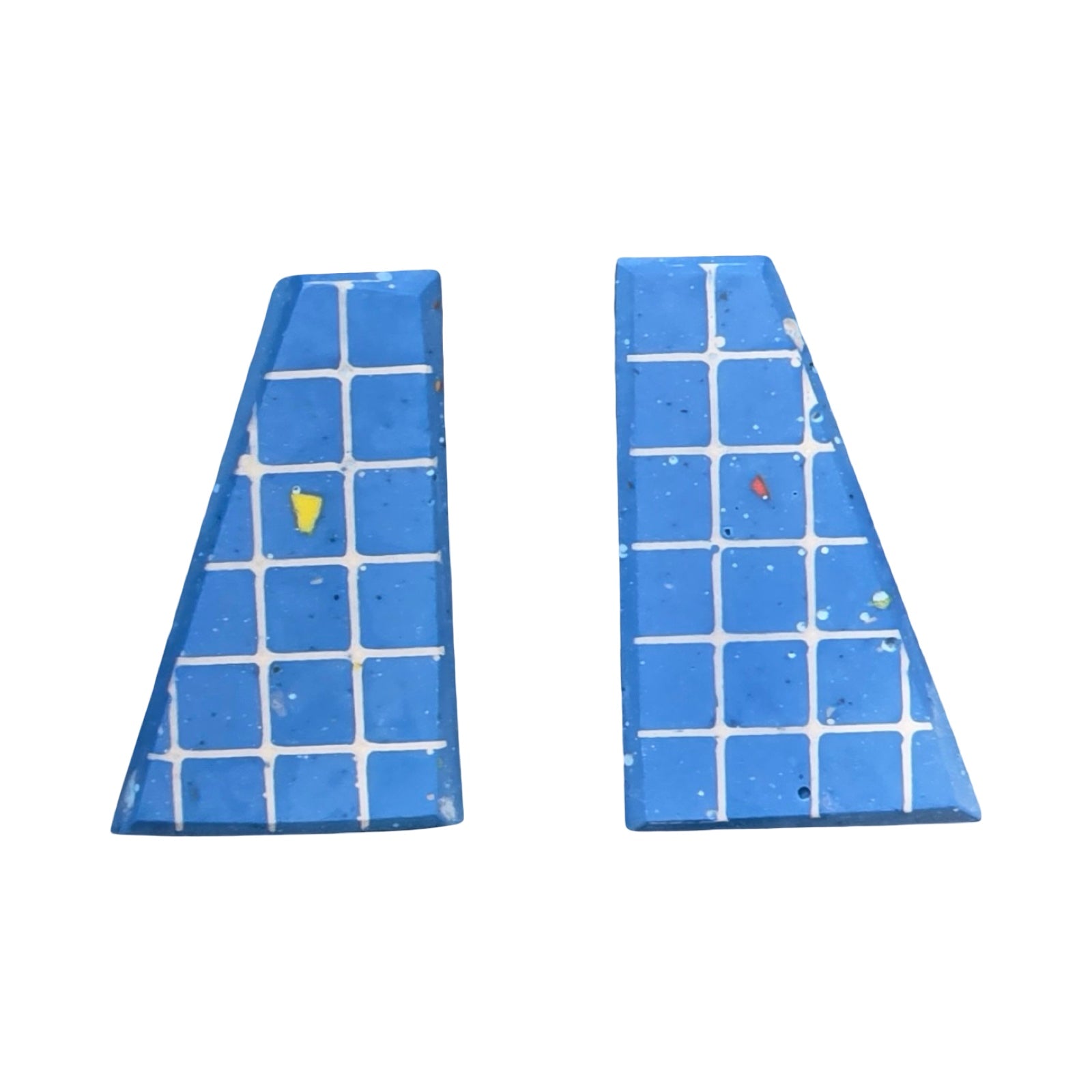 Blue Trapezoid Earrings