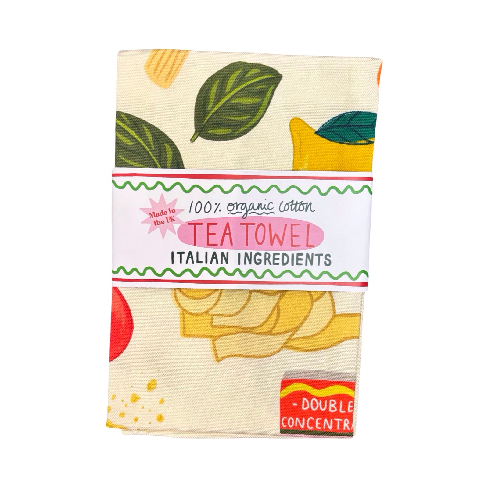 Italian Ingredients Tea Towel