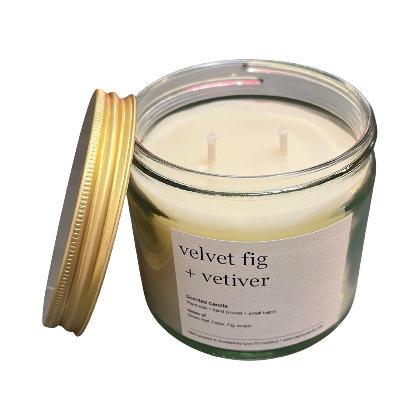Velvet Fig and Vetiver Glass Jar Candle