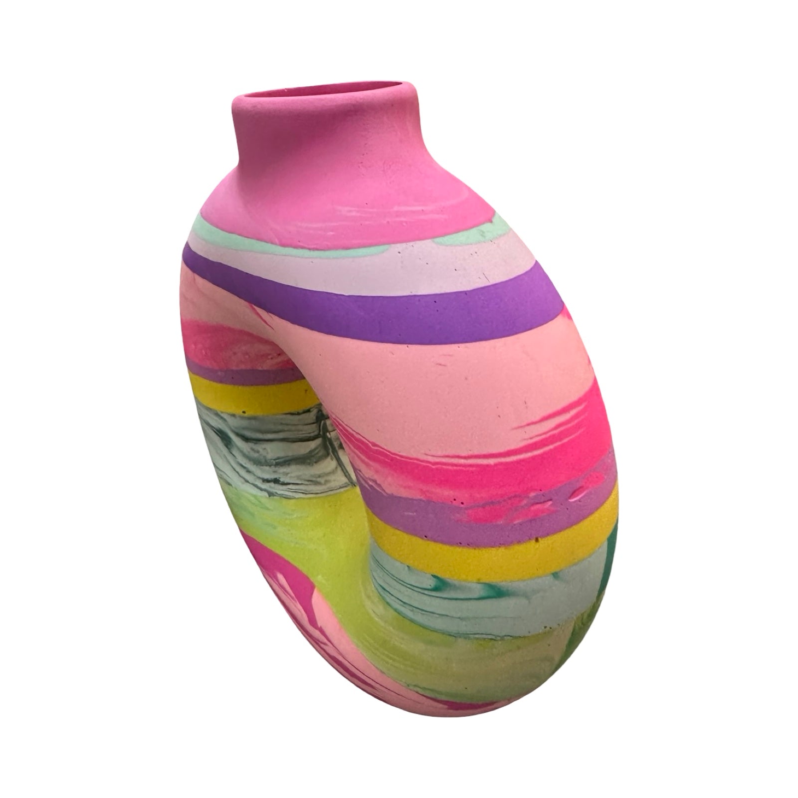 Pink Large Donut Vase