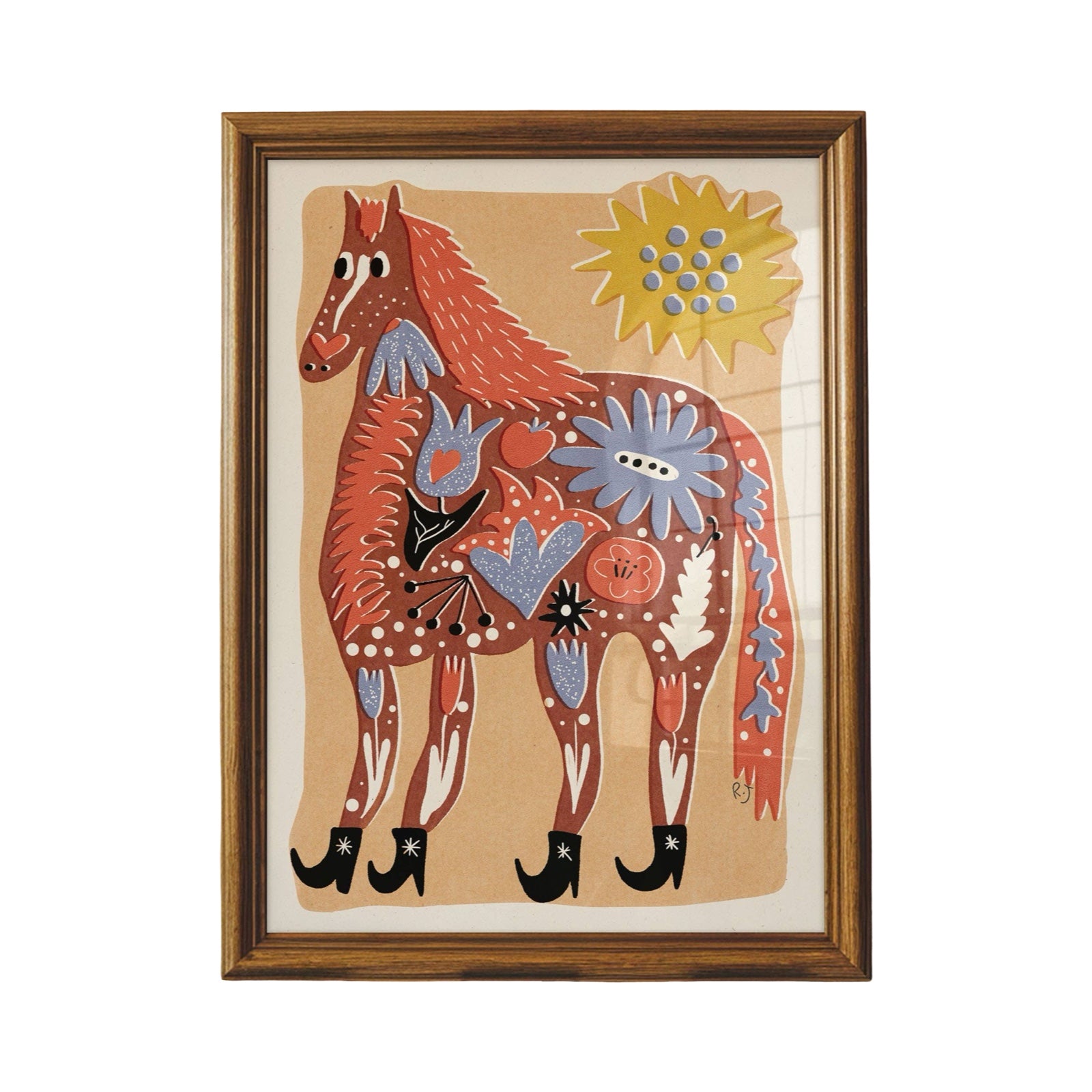 Folk Horse Print