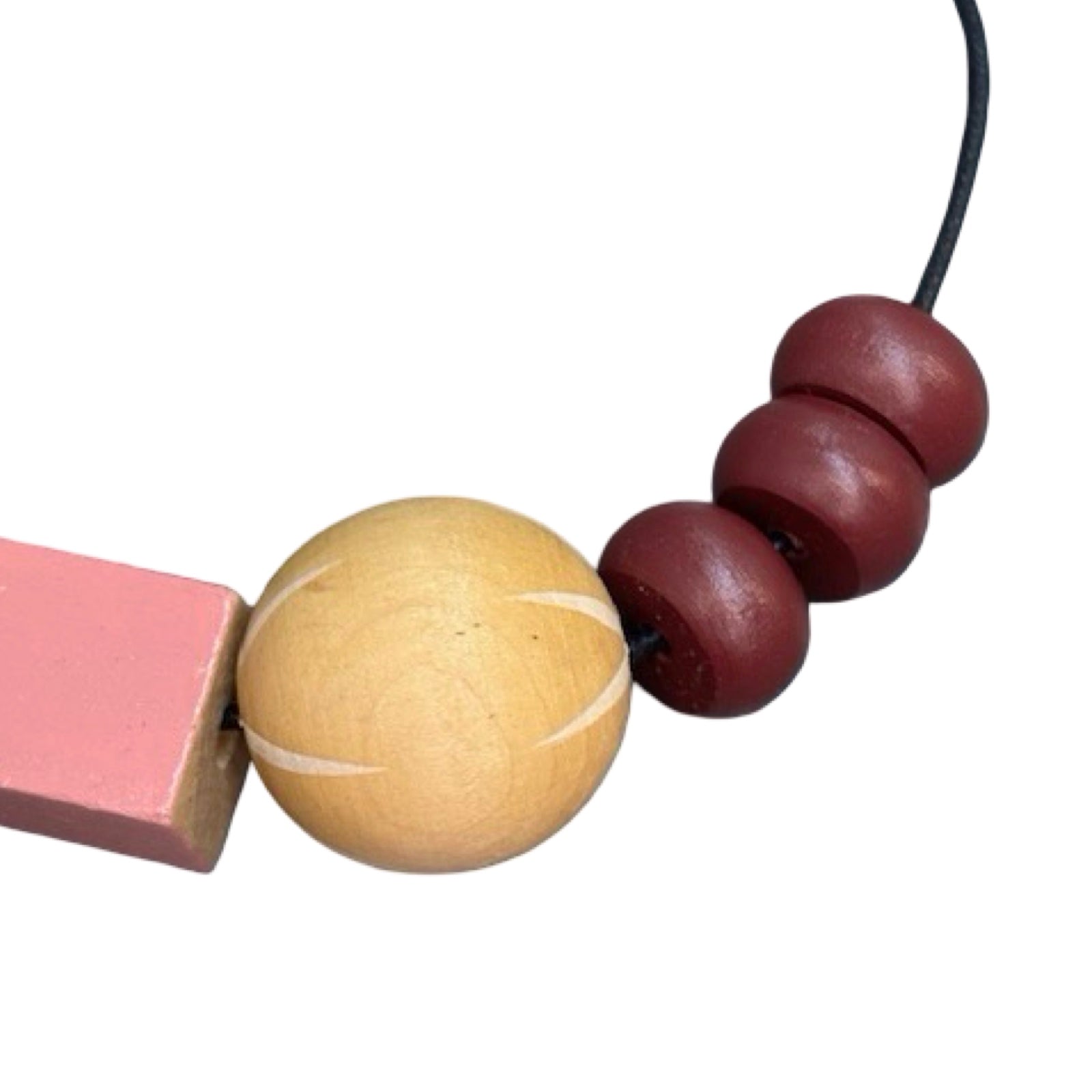 Berry Chunky Bamboo Necklace