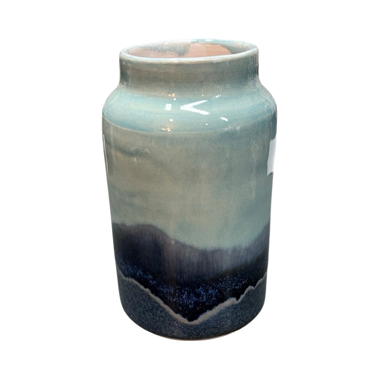 Blue Landscape Ceramic Vase