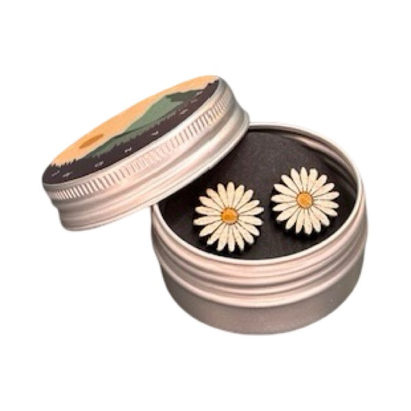 Daisy Bamboo Stud Earrings
