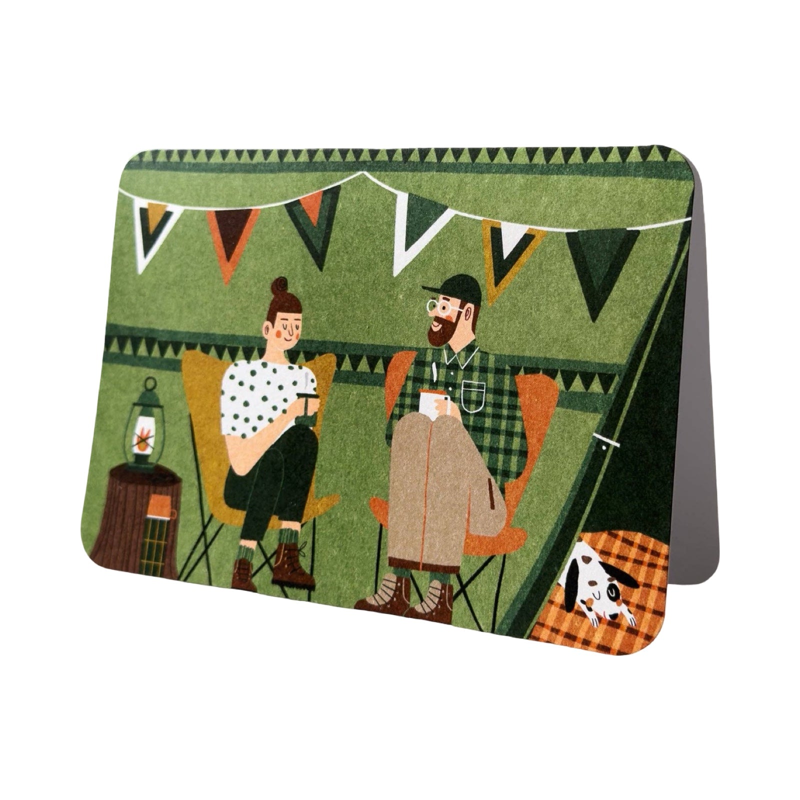 Couple and Their Tent Card