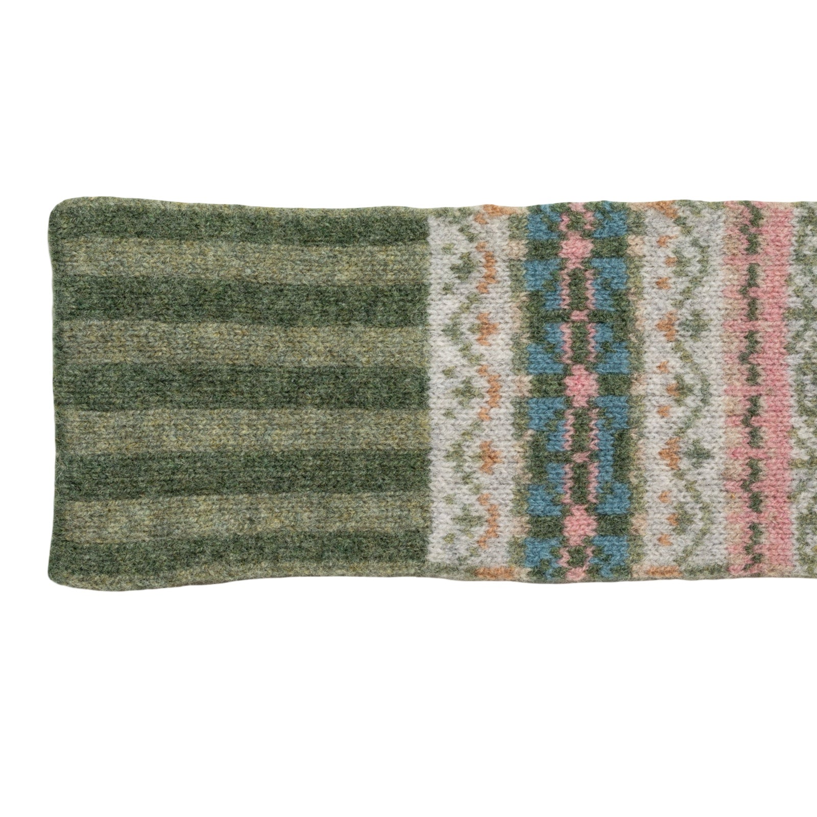 Landscape Fairisle Skinny Lambswool Scarf