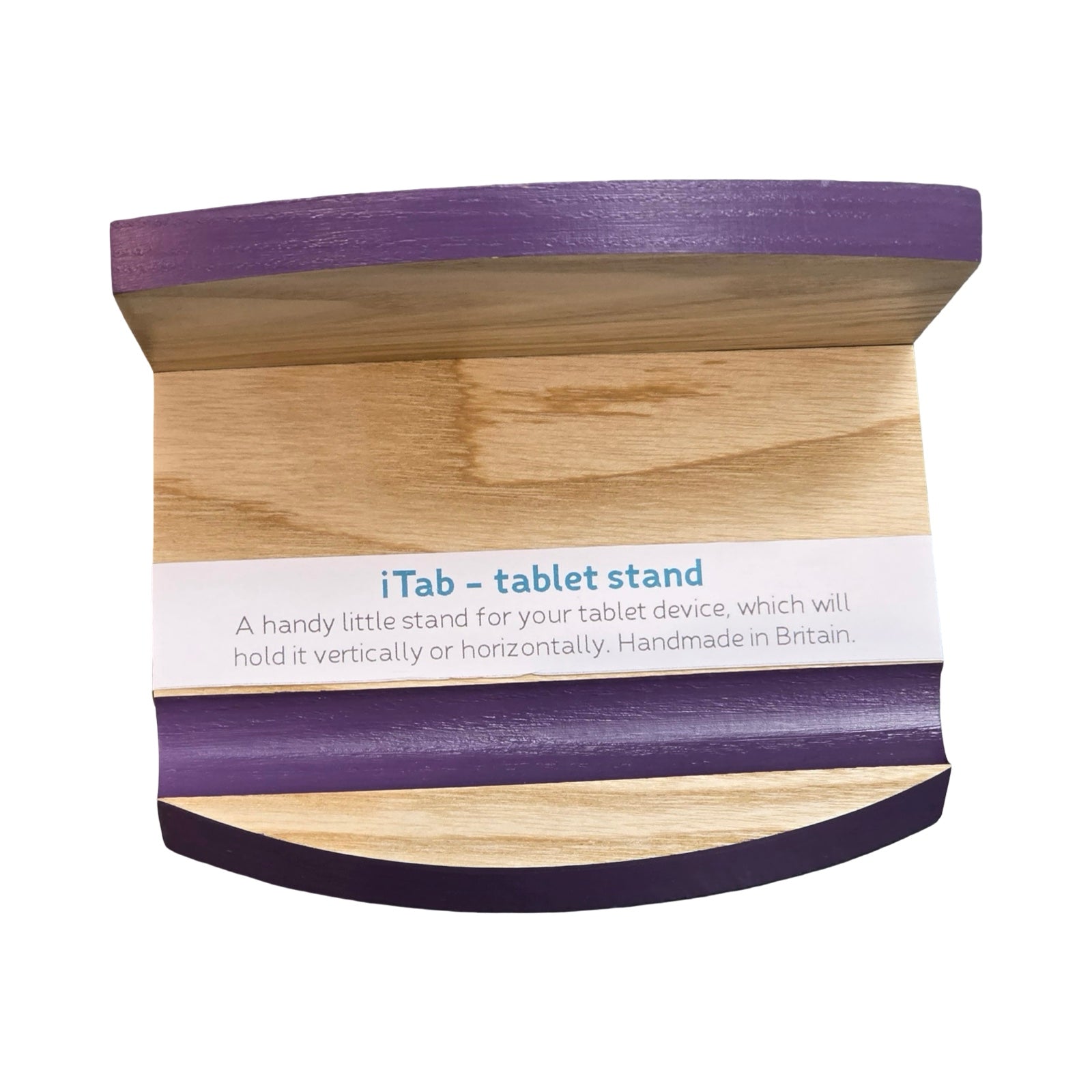 Purple Wooden Tablet Stand