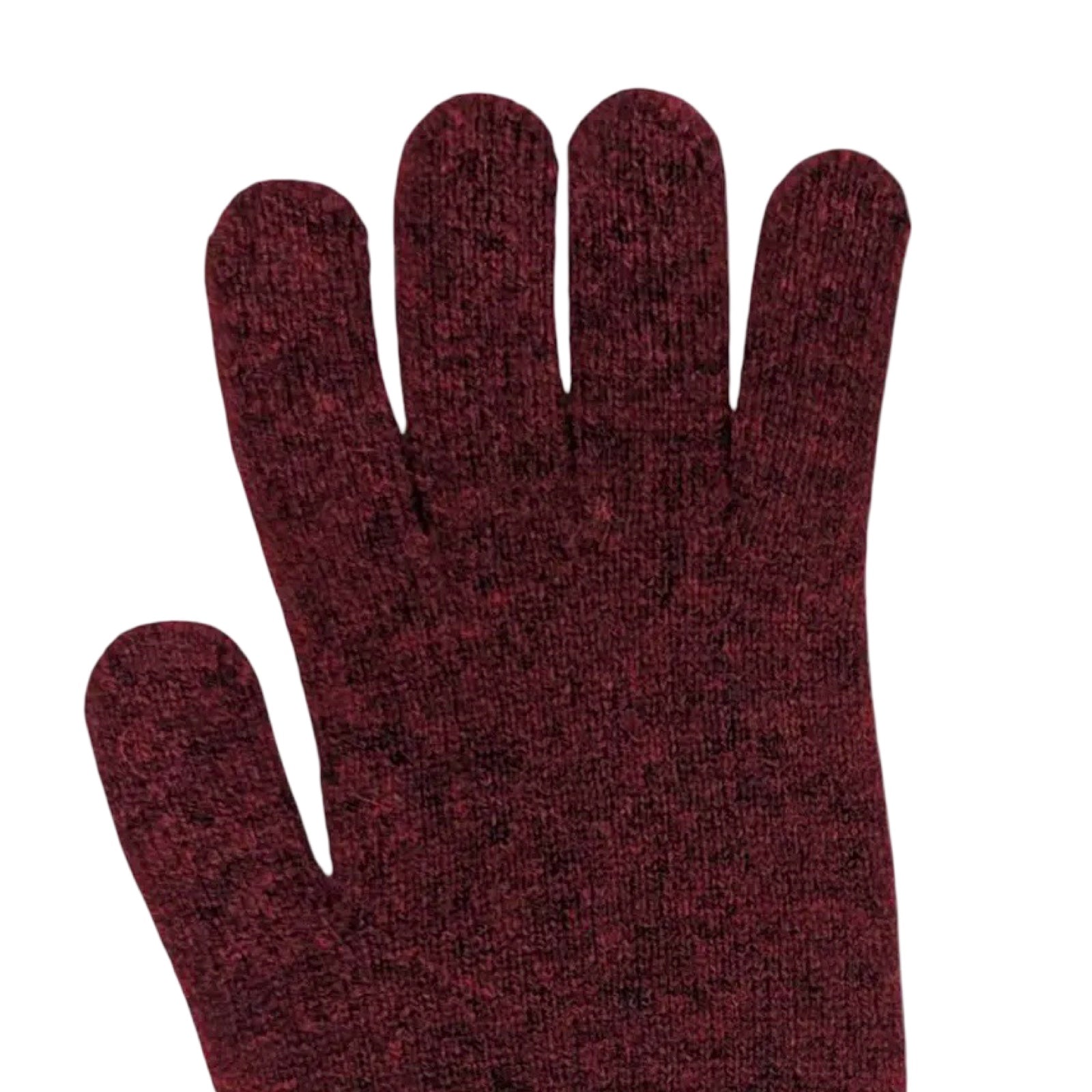 Red and Grey Men's Lambswool Gloves