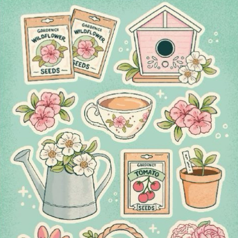 Cottage Garden Sticker Sheet