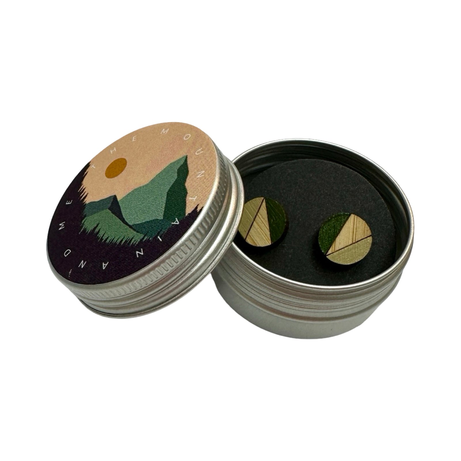Meadow Circle Bamboo Stud Earrings