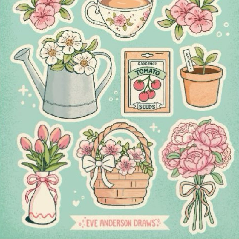 Cottage Garden Sticker Sheet