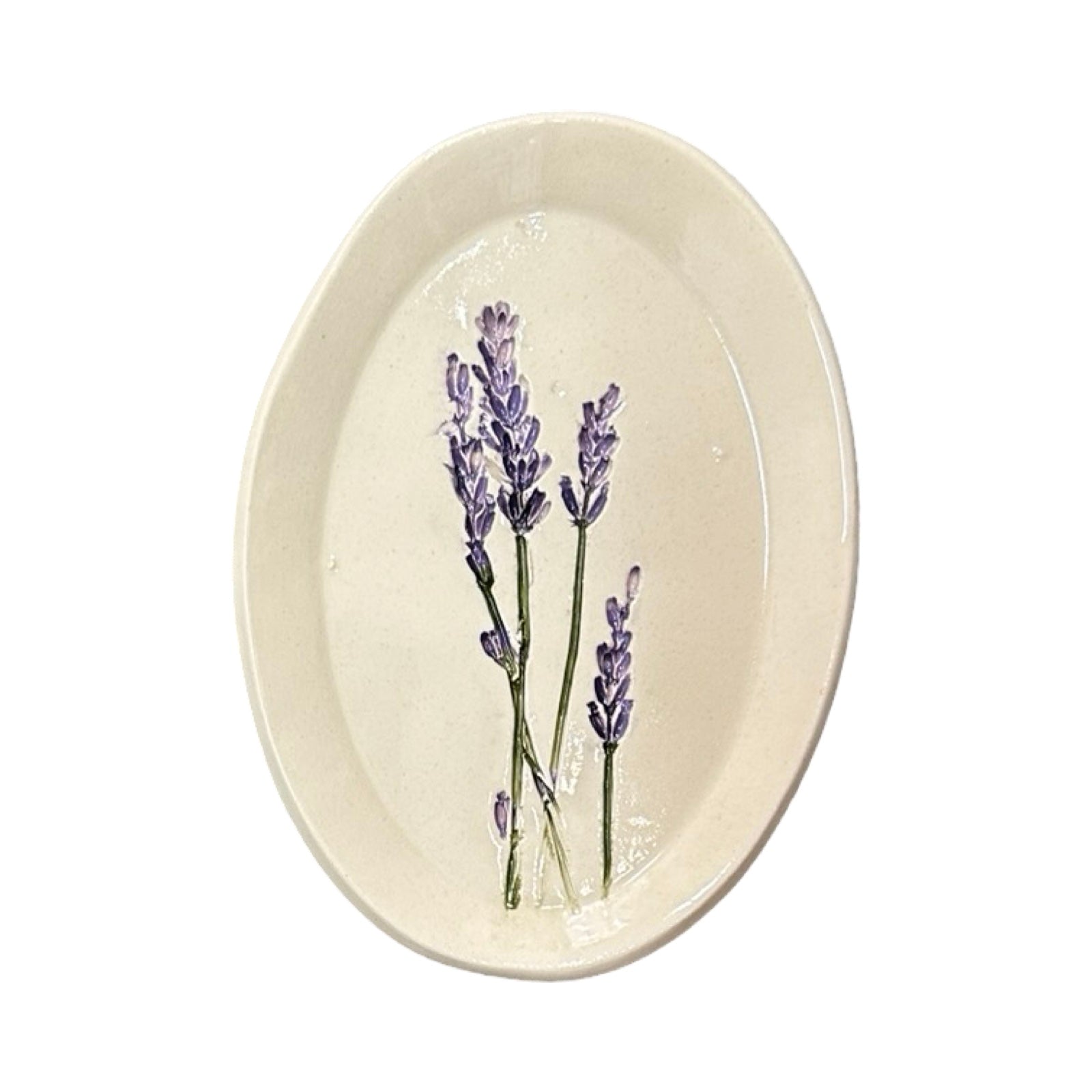 Lavender Oval Trinket Dish